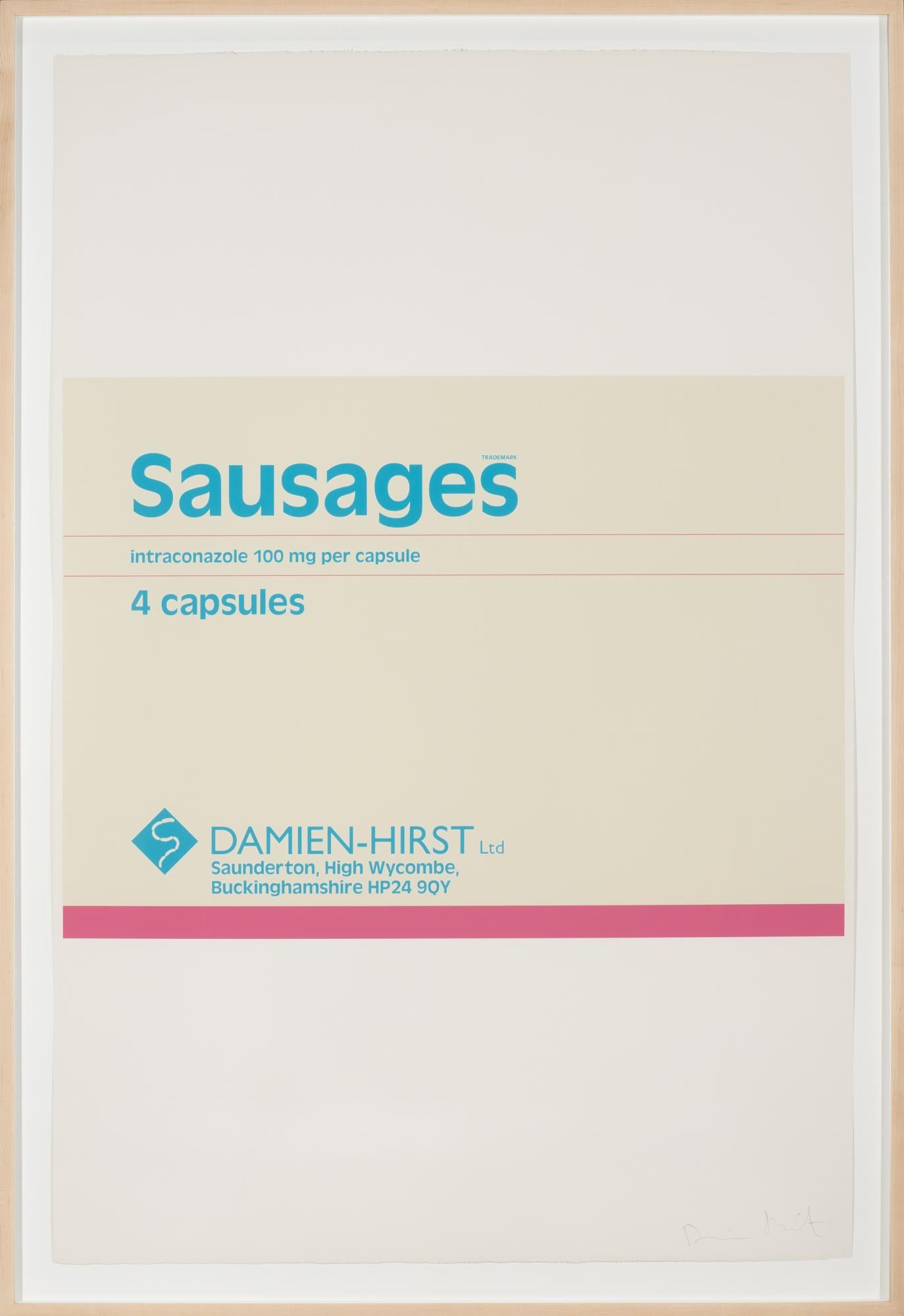 Sausages (The Last Supper), 1999 - Beige Figurative Print by Damien Hirst