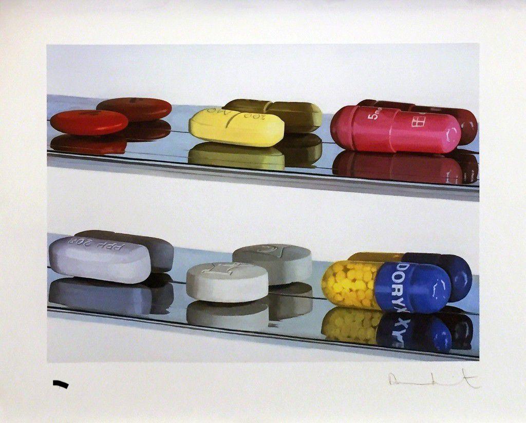 Damien Hirst Figurative Print - Six Pills (Large)