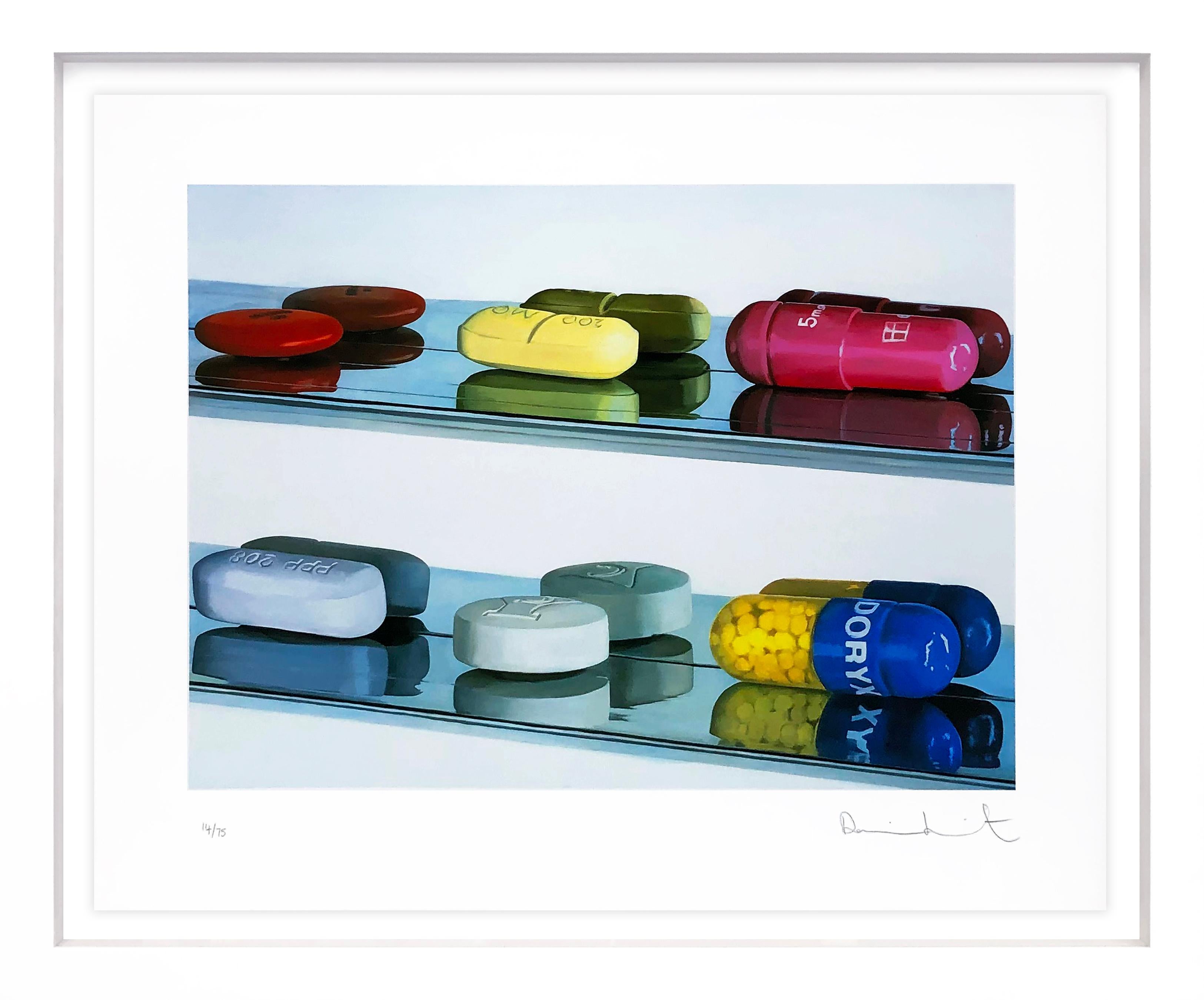 Damien Hirst Abstract Print – SIX Pillen (LARGE)