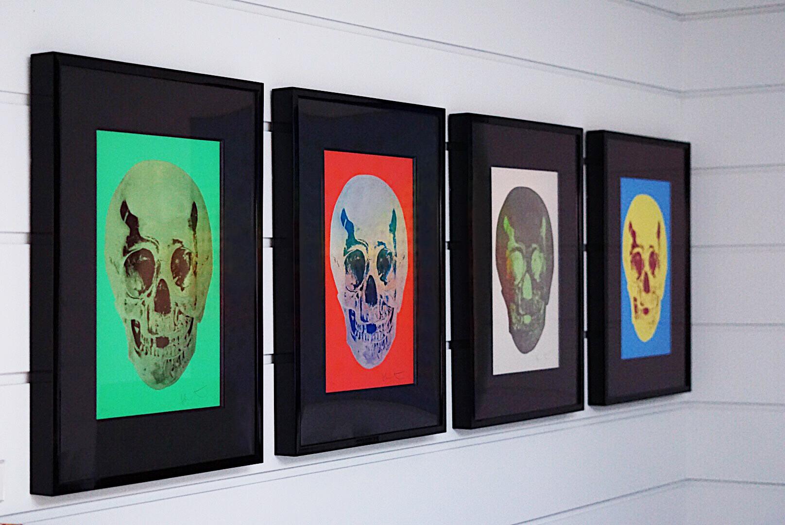 Skull, Green/Brown - Print by Damien Hirst