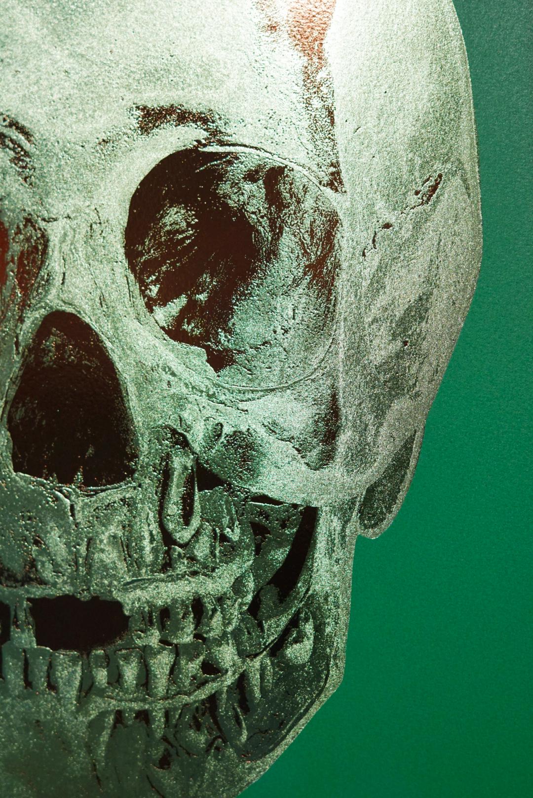 Skull, Green/Brown - Contemporary Print by Damien Hirst