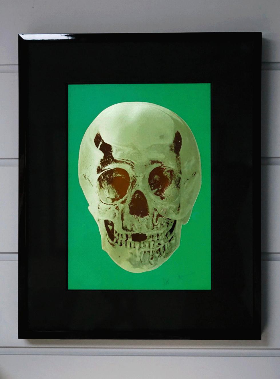 Damien Hirst Figurative Print - Skull, Green/Brown