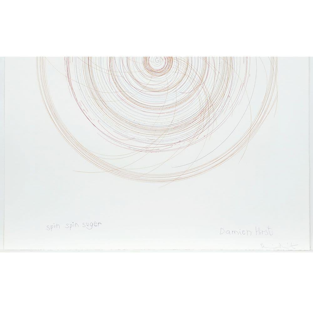 Spin, Spin Sugar (from In a Spin, the Action of the World on Things, Volume II) - Gray Abstract Print by Damien Hirst
