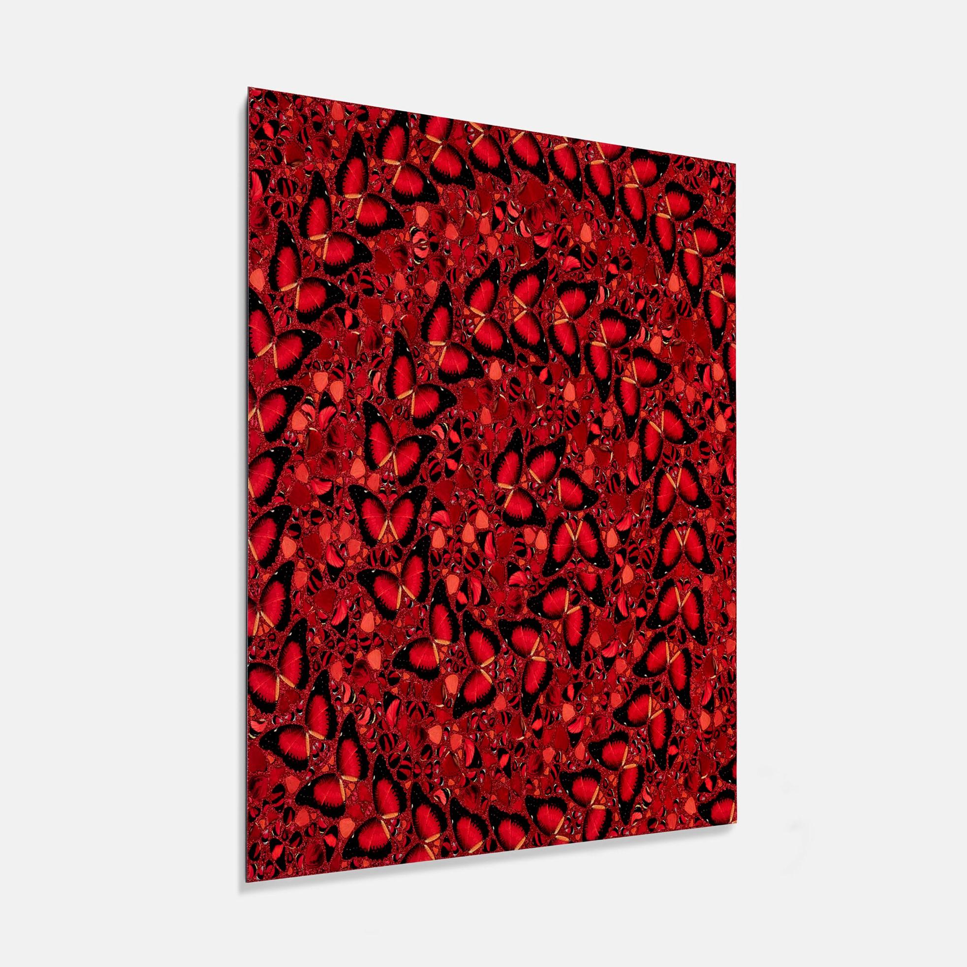 Taytu Betul by Damien Hirst, The Empresses, Red Butterflies kaleidoscope effect For Sale 1