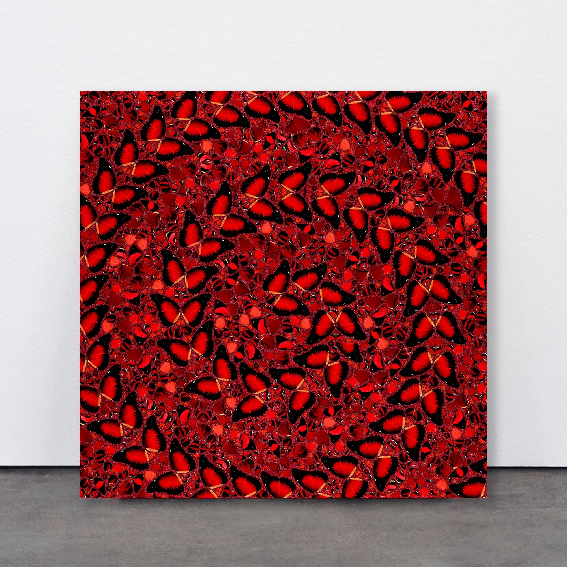 Taytu Betul di Damien Hirst, Le imperatrici, Farfalle rosse effetto caleidoscopio