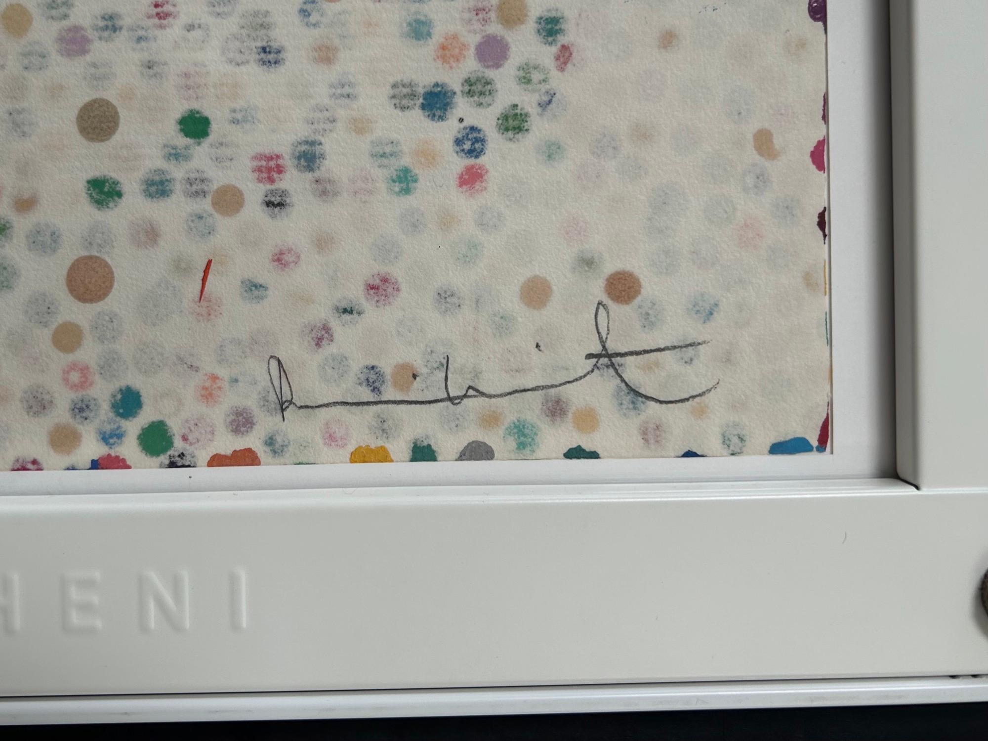 The Currency 1109. Tränen von meiner Haut (Grau), Abstract Print, von Damien Hirst