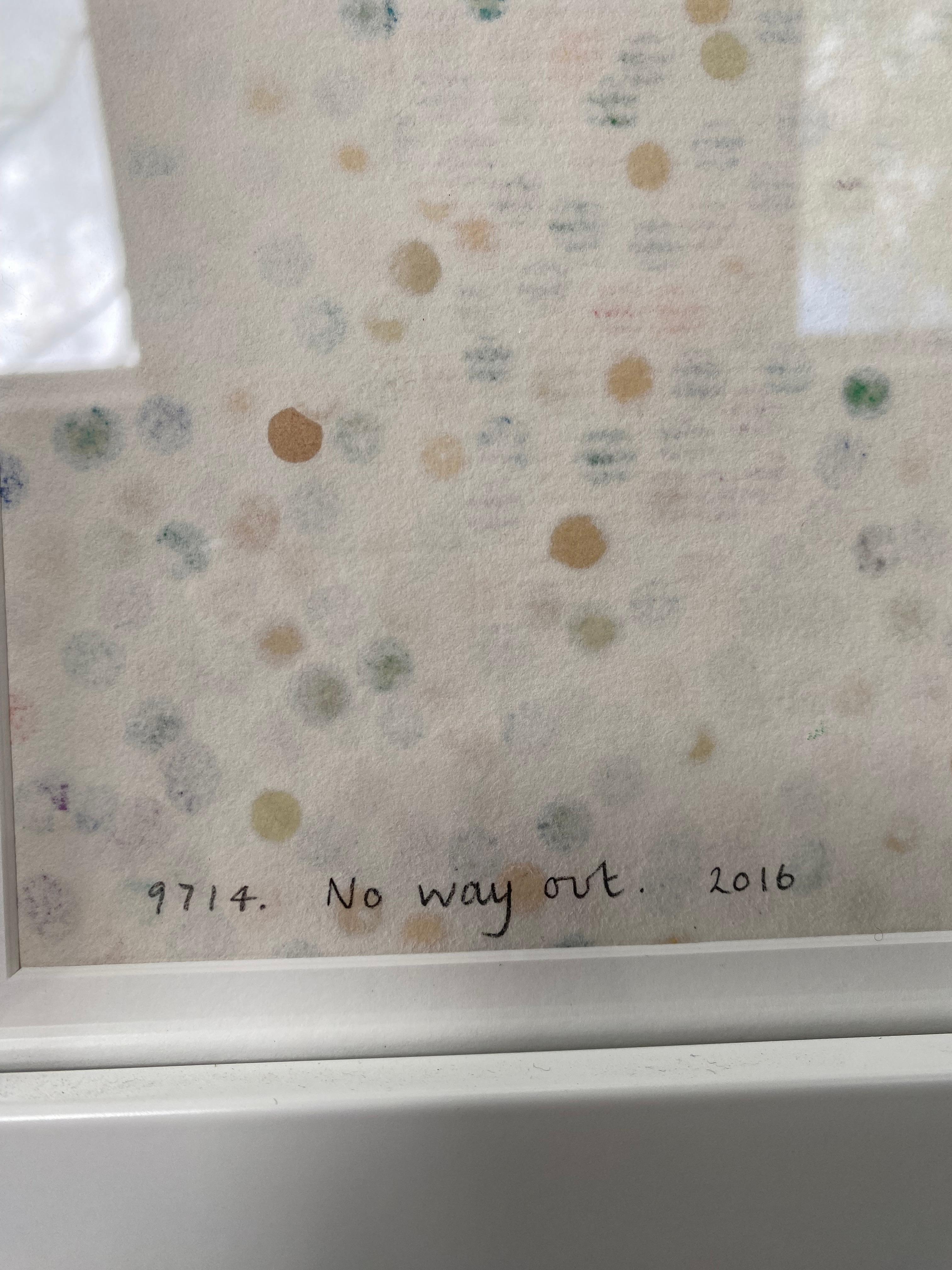 The Currency 9714. No Way Out - Beige Abstract Print by Damien Hirst