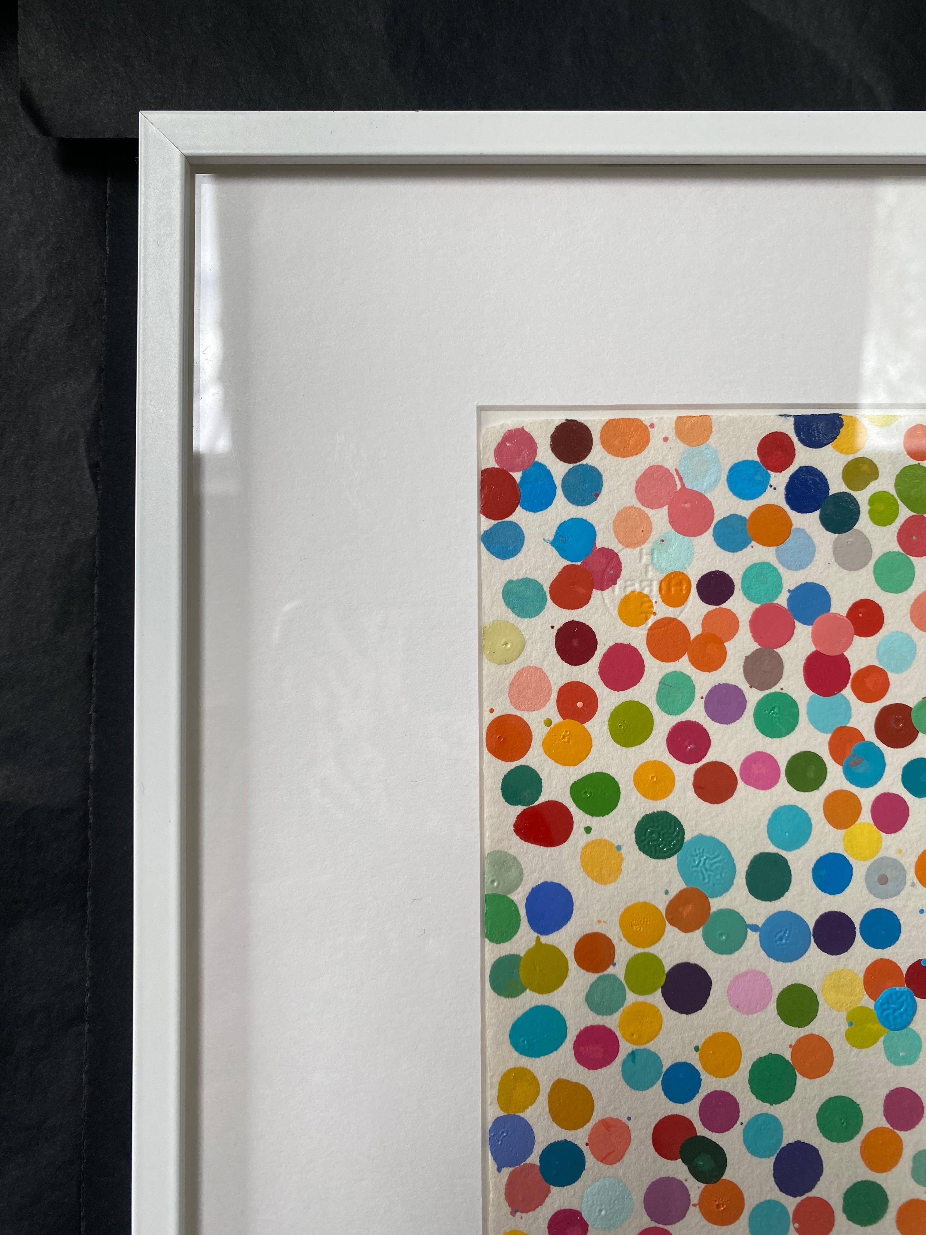 Damien Hirst, The Currency 9714. No Way Out, 2016 (With original HENI Frame)

Enamel paint, handmade paper, watermark, microdot, hologram, pencil

20 x 30 cm 

Hand-signed on the reverse 

The Currency, launched in July 2021, is a collection of