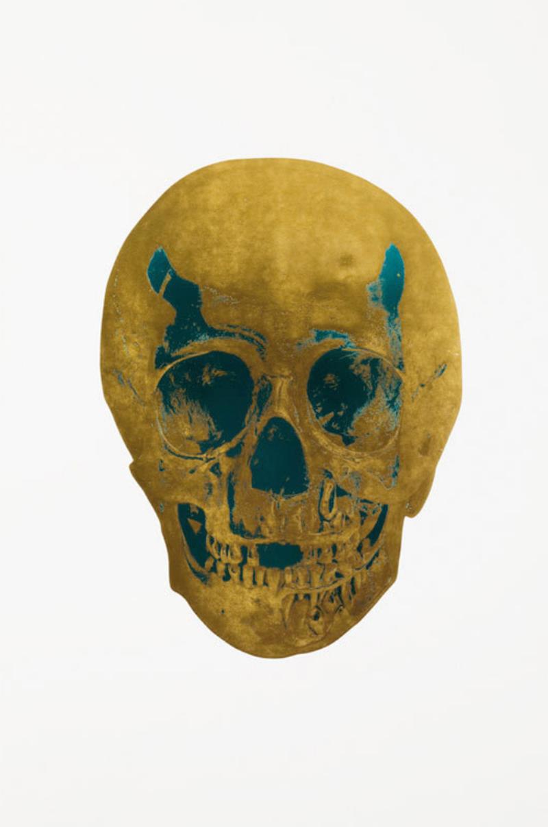 The Dead - Oriental Gold/Turquoise - Print by Damien Hirst