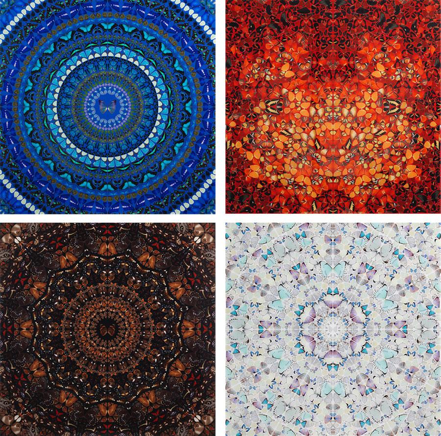 "The Elements" set completo di quattro stampe giclée su alluminio montate su Diasec