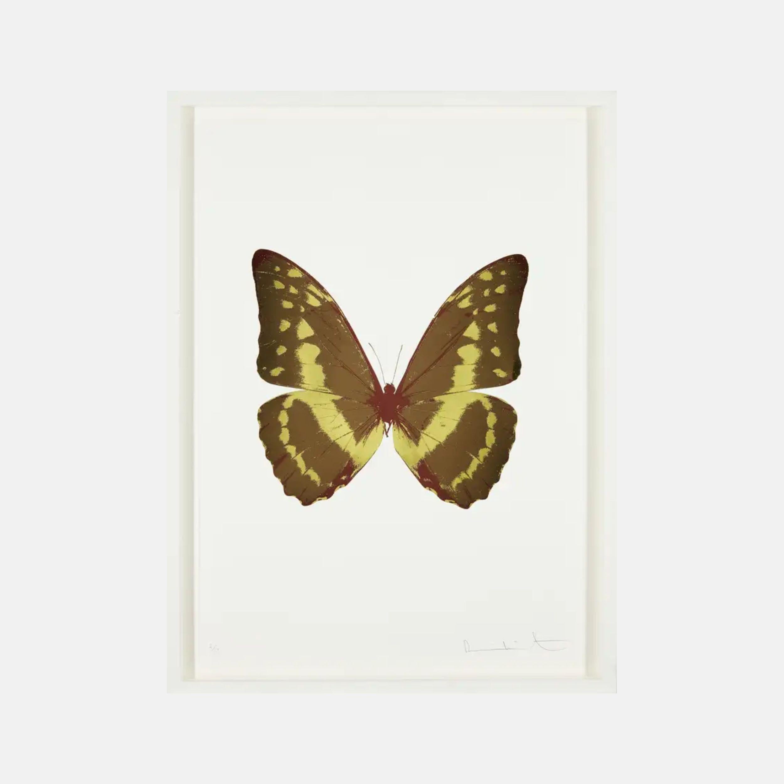 Animal Print Damien Hirst - The Souls III - chocolat/Oriental Gold/Burgundy