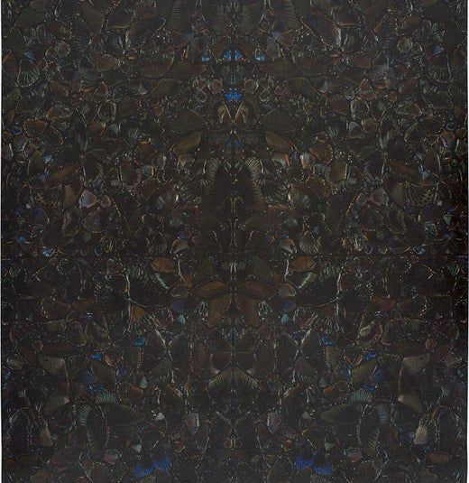 Damien Hirst Butterfly Kaleidoscope Wallpaper “Unframed” at 1stDibs