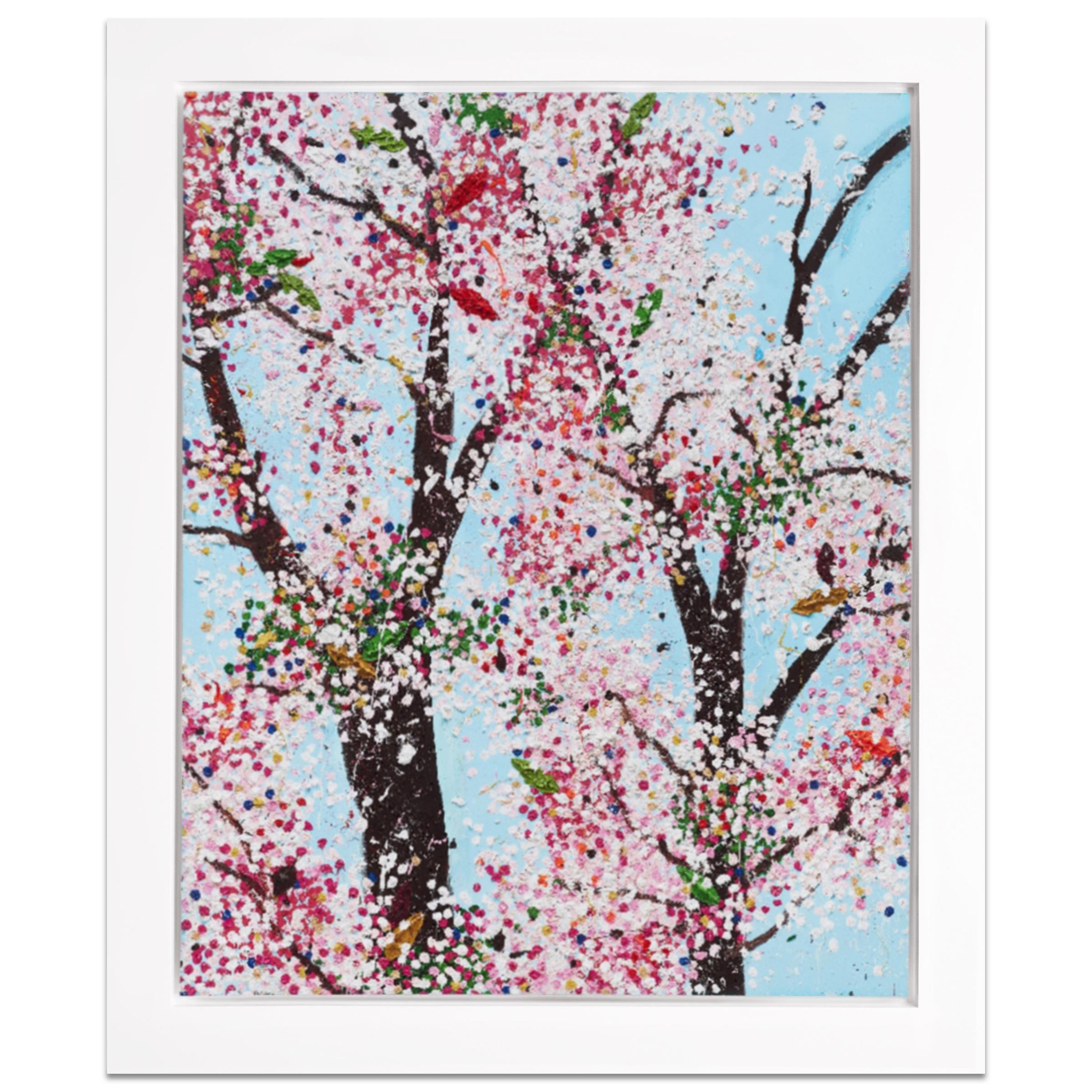 Damien Hirst Landscape Print - The Virtues 'Honesty', Limited Edition 'Cherry Blossom' Landscape, 2021