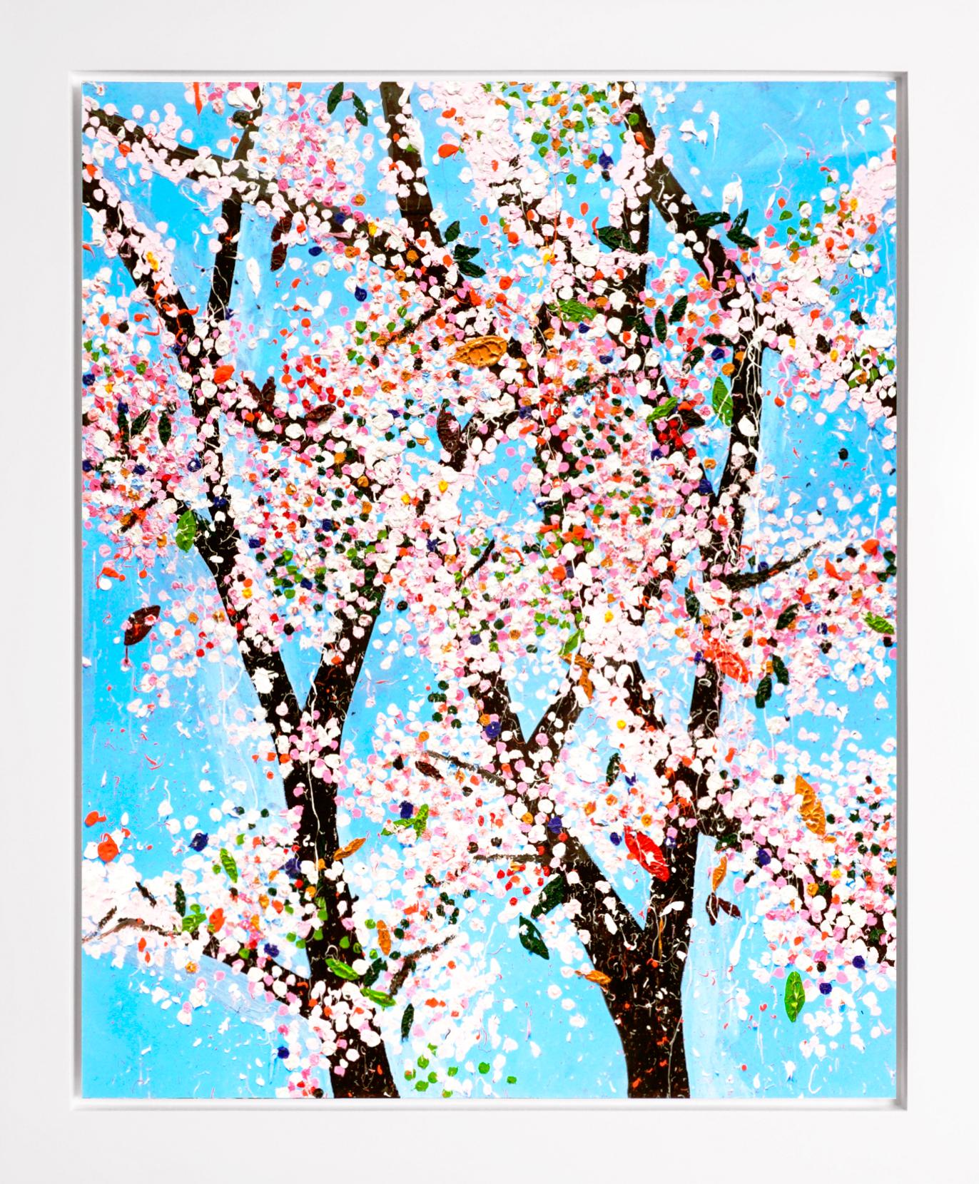 Damien Hirst Abstract Print - The Virtues 'Honour', Limited Edition 'Cherry Blossom' Landscape