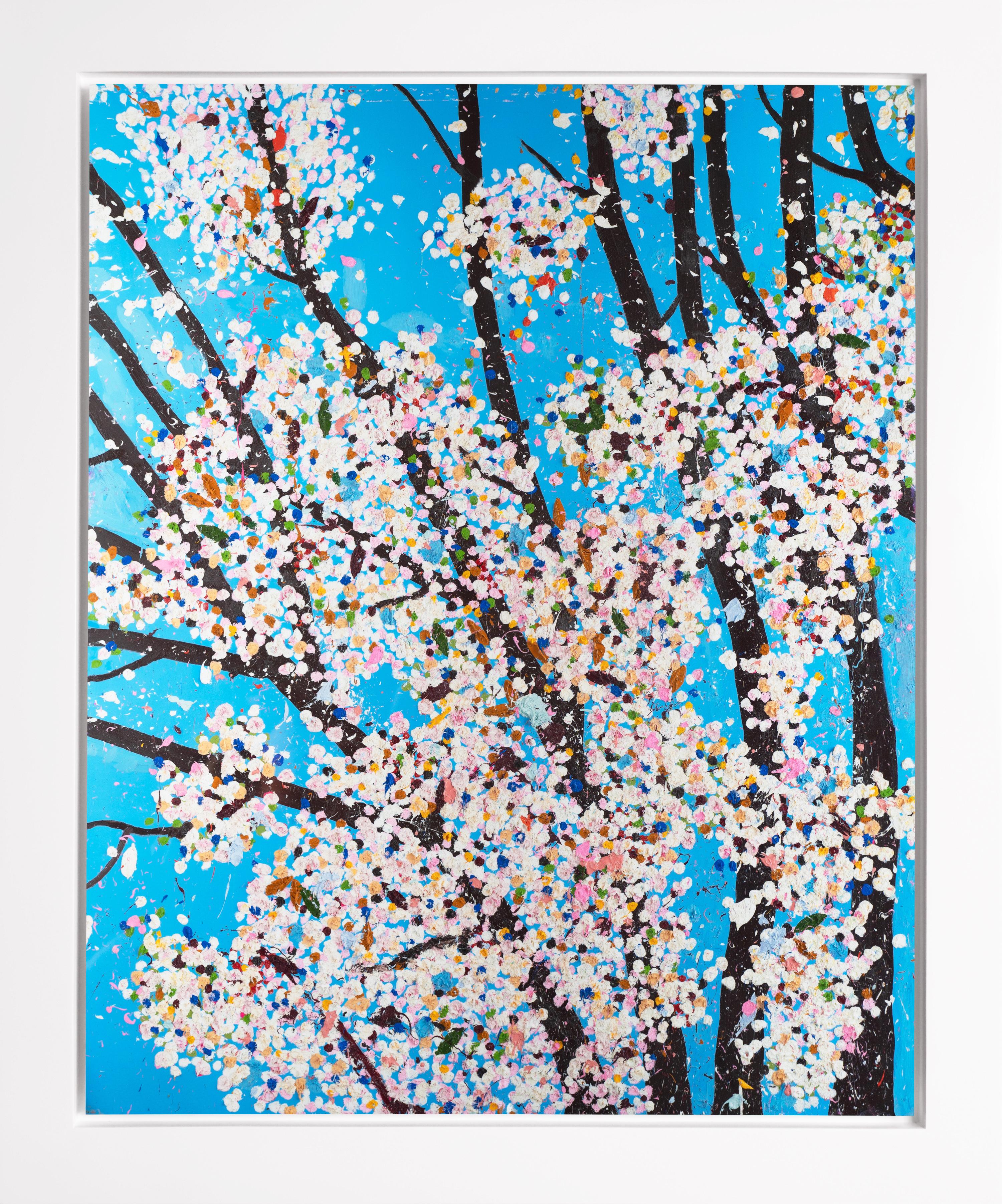 Damien Hirst Landscape Print - The Virtues 'Justice', Limited Edition 'Cherry Blossom' Landscape, 2021