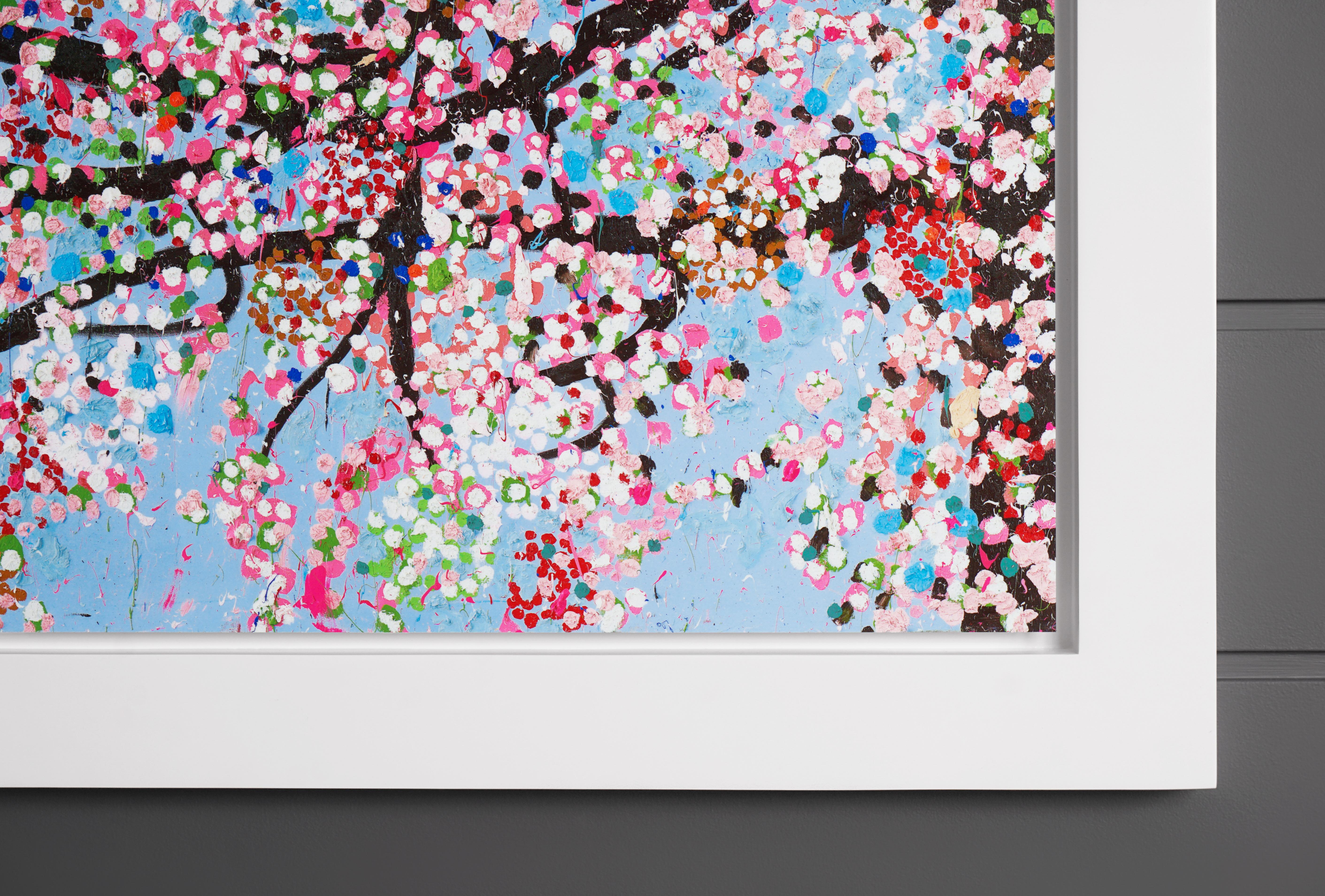Die zeitgenössische Pop-Art-Kirschblütenlandschaft 