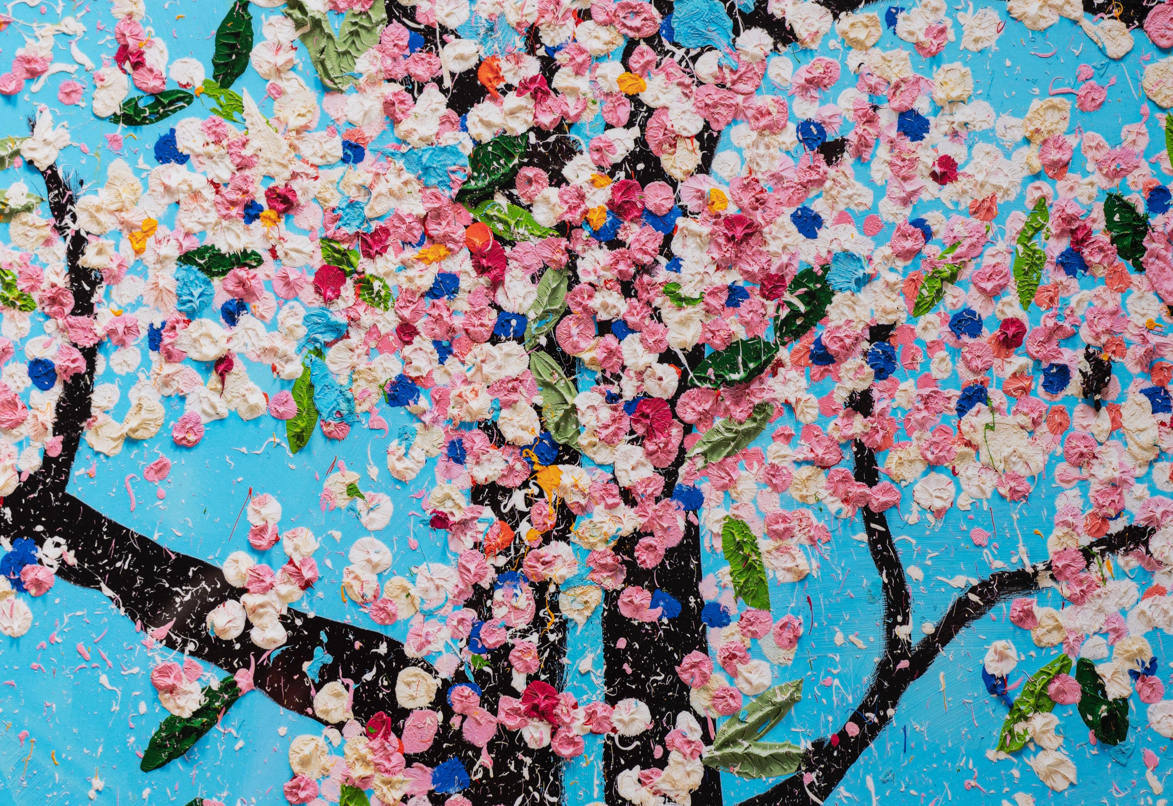 The Virtues 'Politeness', Limited Edition 'Cherry Blossom' Landscape, 2021 - Contemporary Print by Damien Hirst