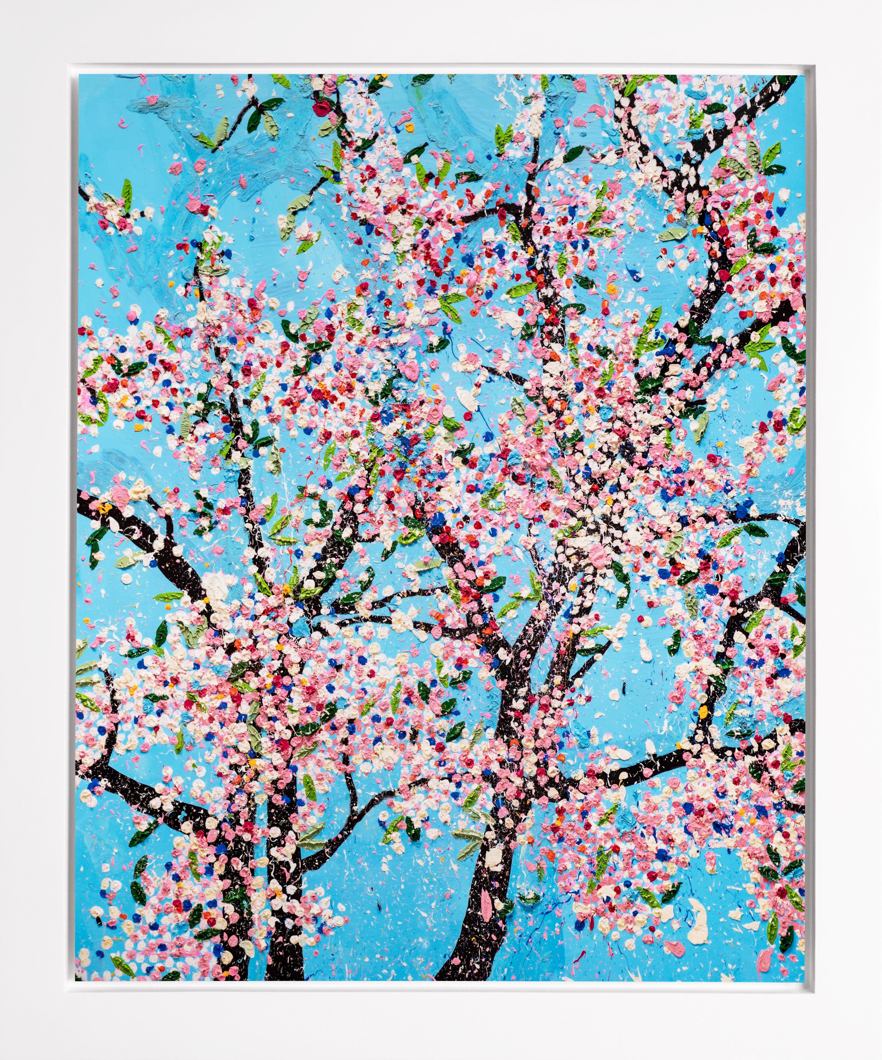 Damien Hirst Abstract Print - The Virtues 'Politeness', Limited Edition 'Cherry Blossom' Landscape