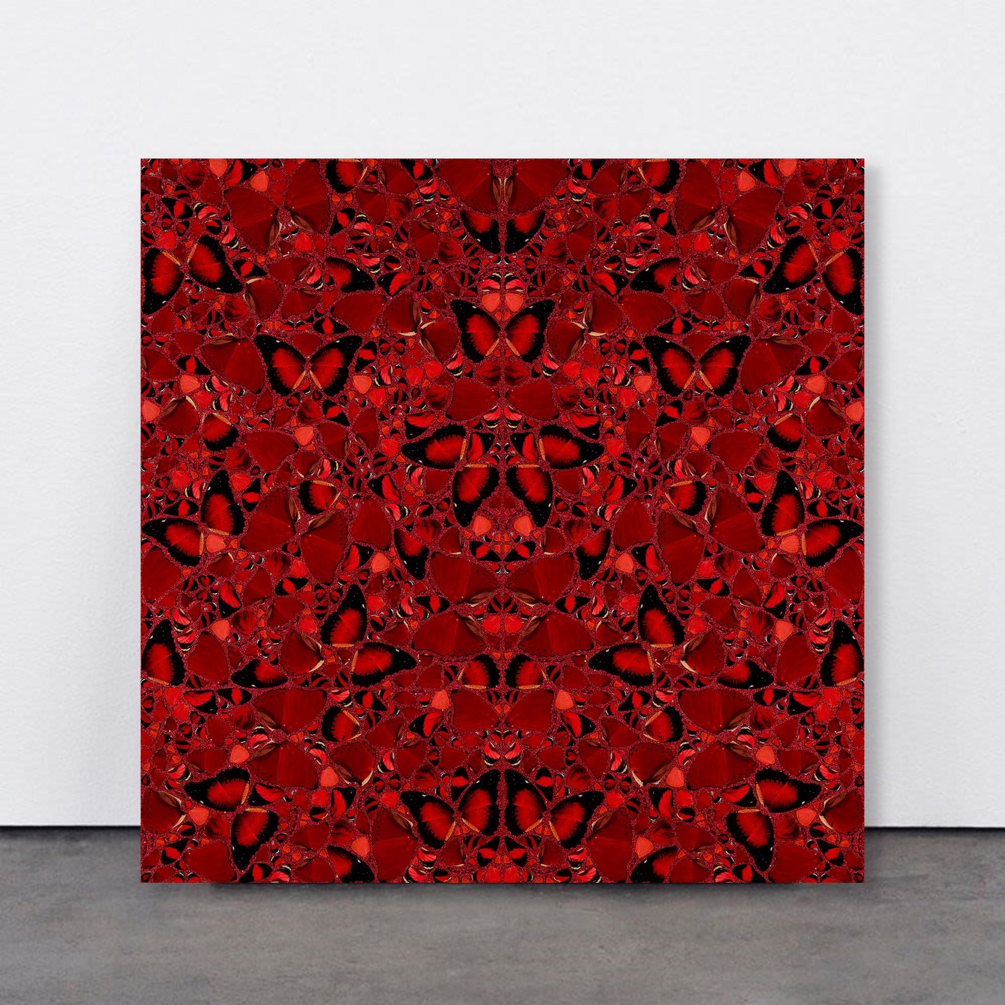Theodora von Damien Hirst, Die Kaiserinnen, Rote Schmetterlinge, Kaleidoskop-Effekt