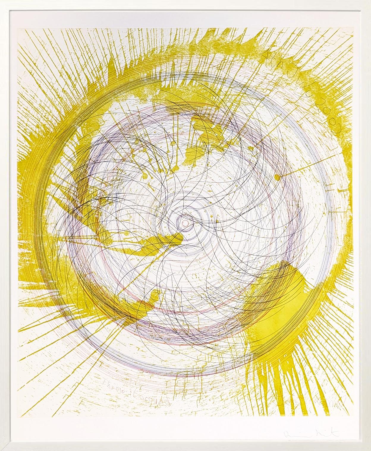 Damien Hirst Abstract Print - Throw it Around (Large Framed Etching)