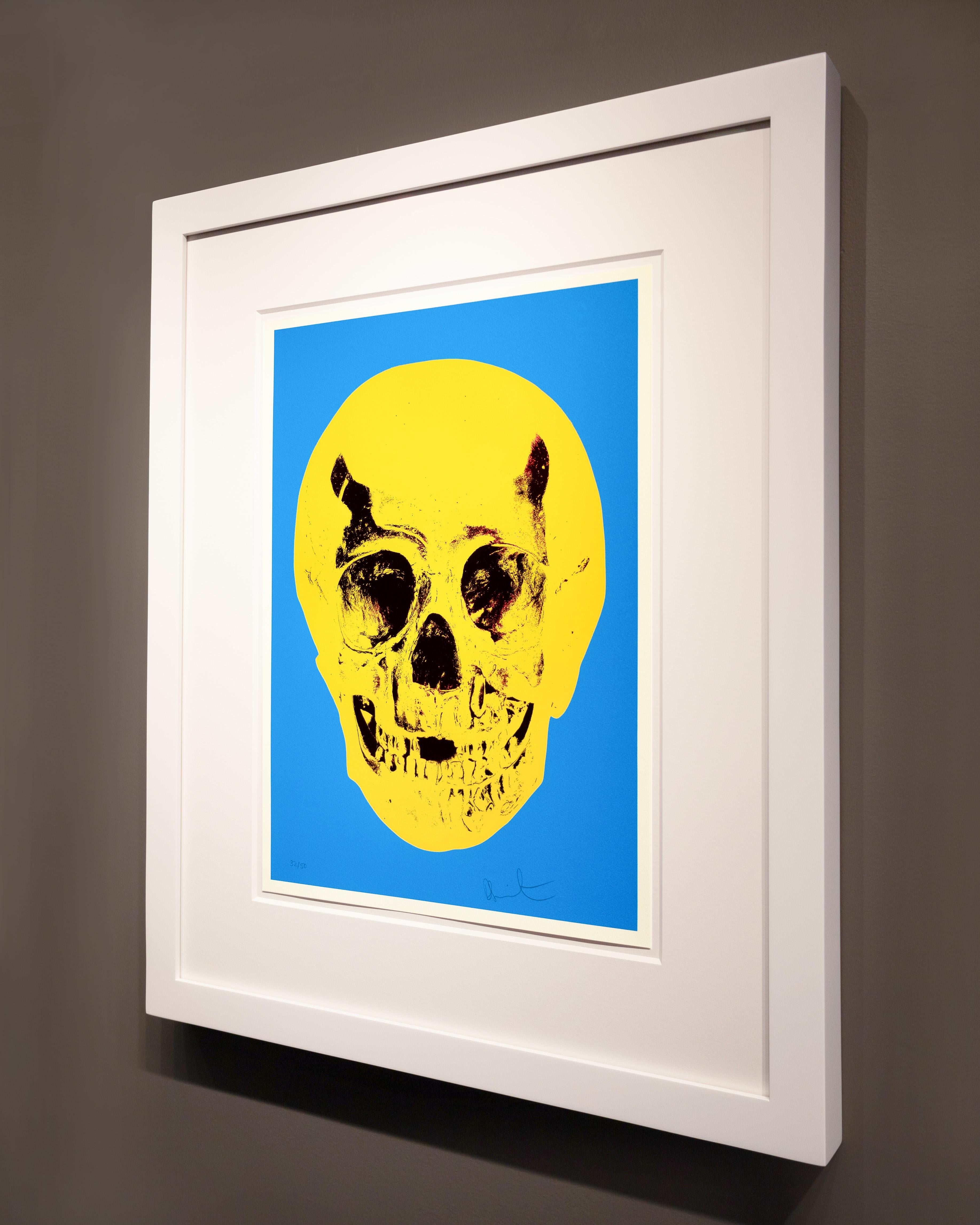 'Till Death Do Us Part Skull (Blue/Yellow/Red) For Sale 1