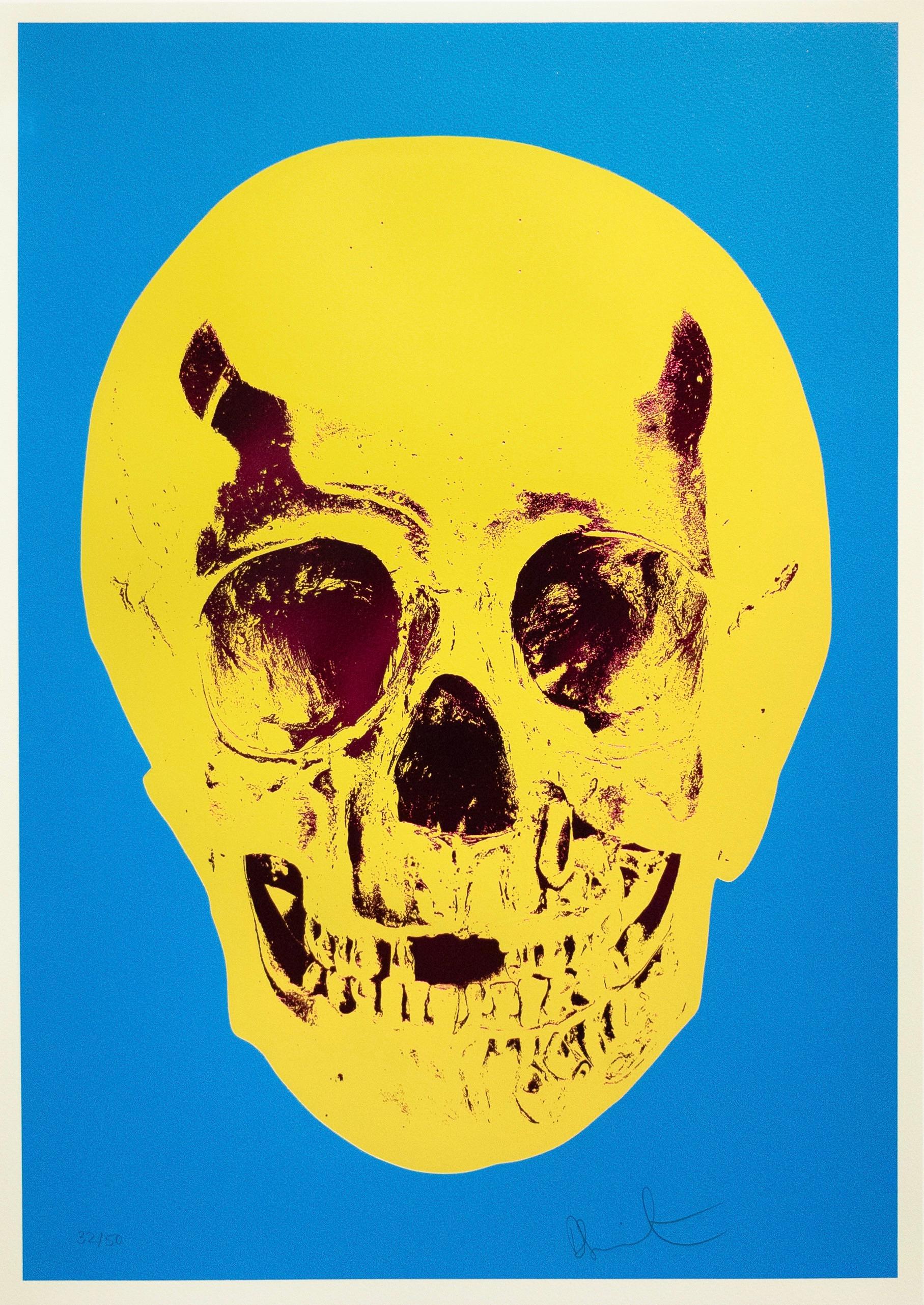 'Till Death Do Us Part Skull (Blue/Yellow/Red) For Sale 2