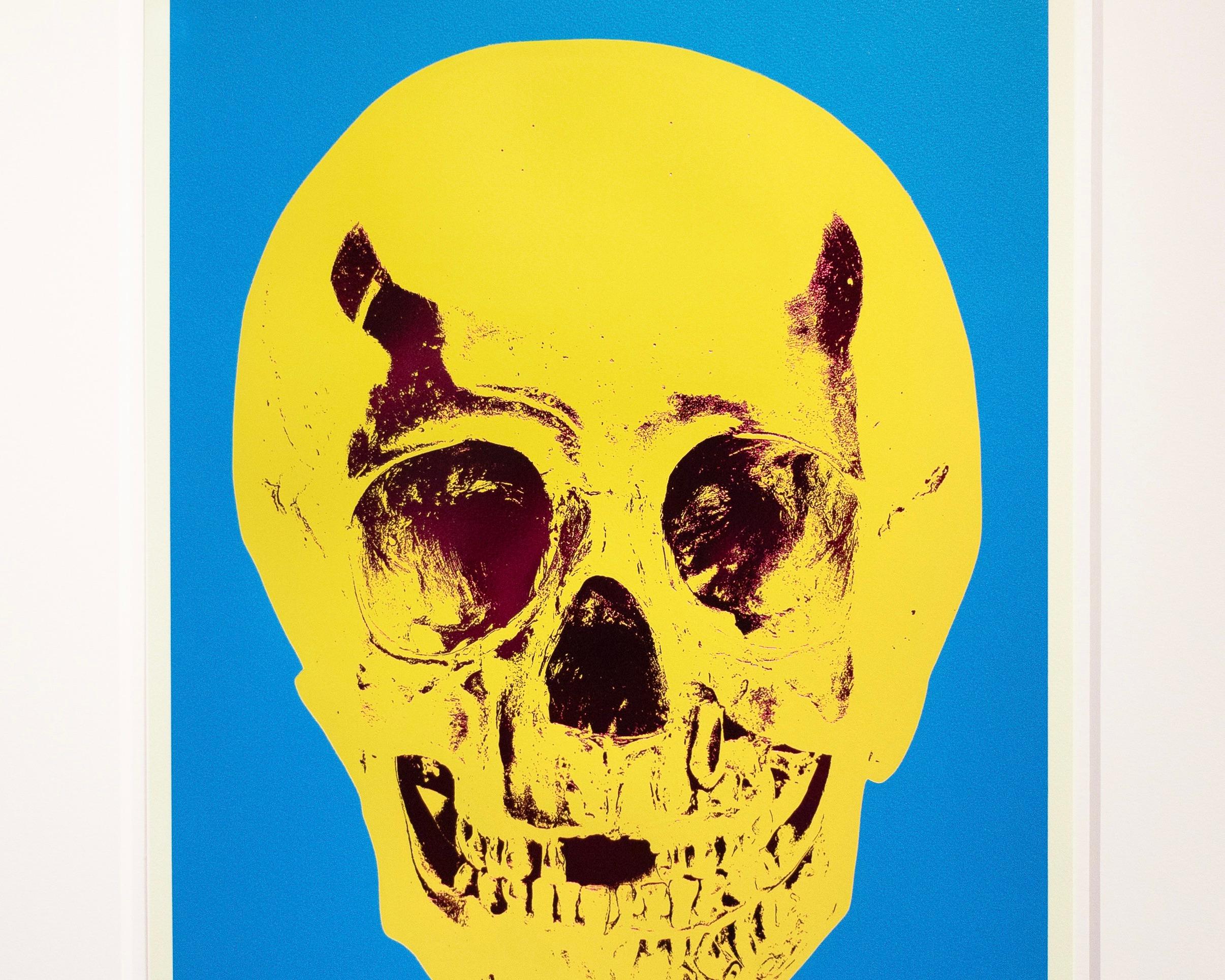 'Till Death Do Us Part Skull (Blue/Yellow/Red) For Sale 3