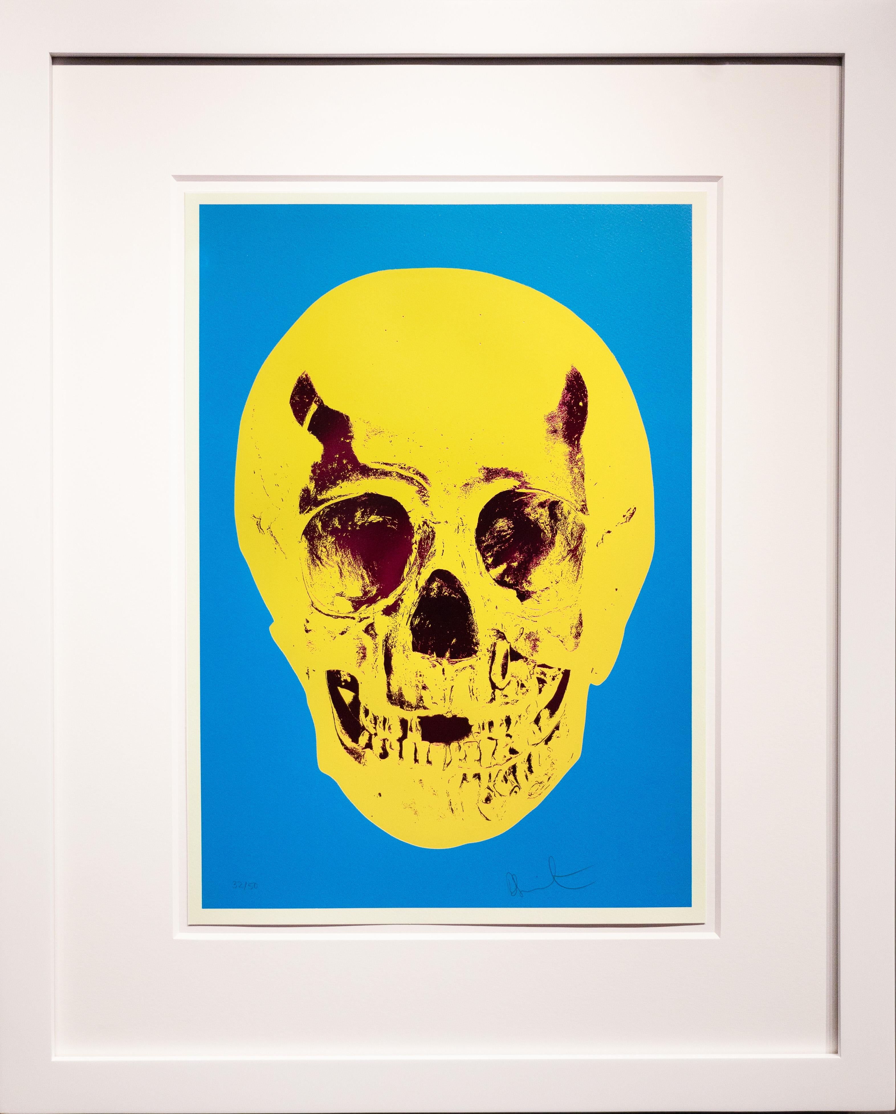 Teschio 'Finché morte non ci separi (blu/giallo/rosso)