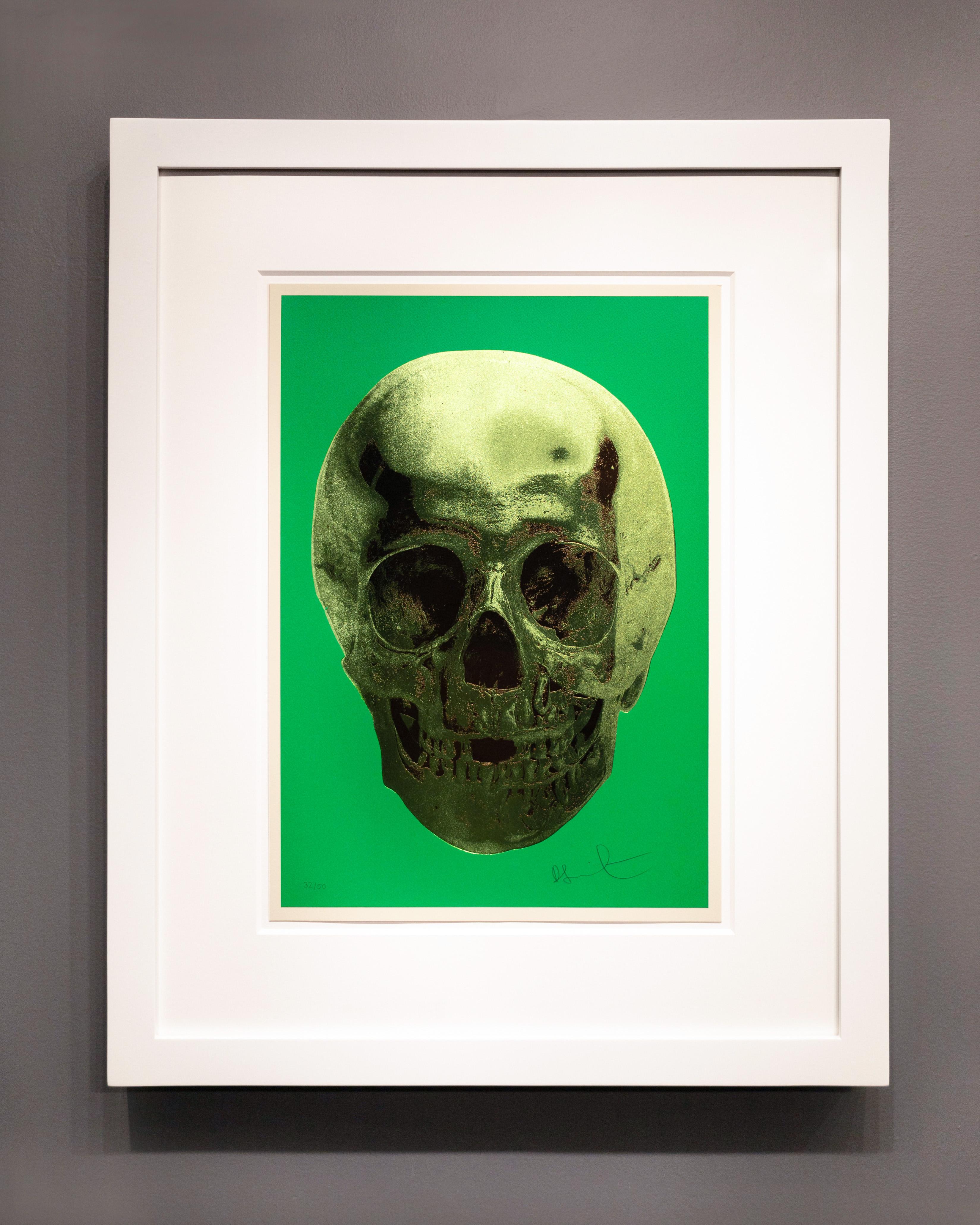 'Till Death Do Us Part Skull (Green/Brown) - Print by Damien Hirst