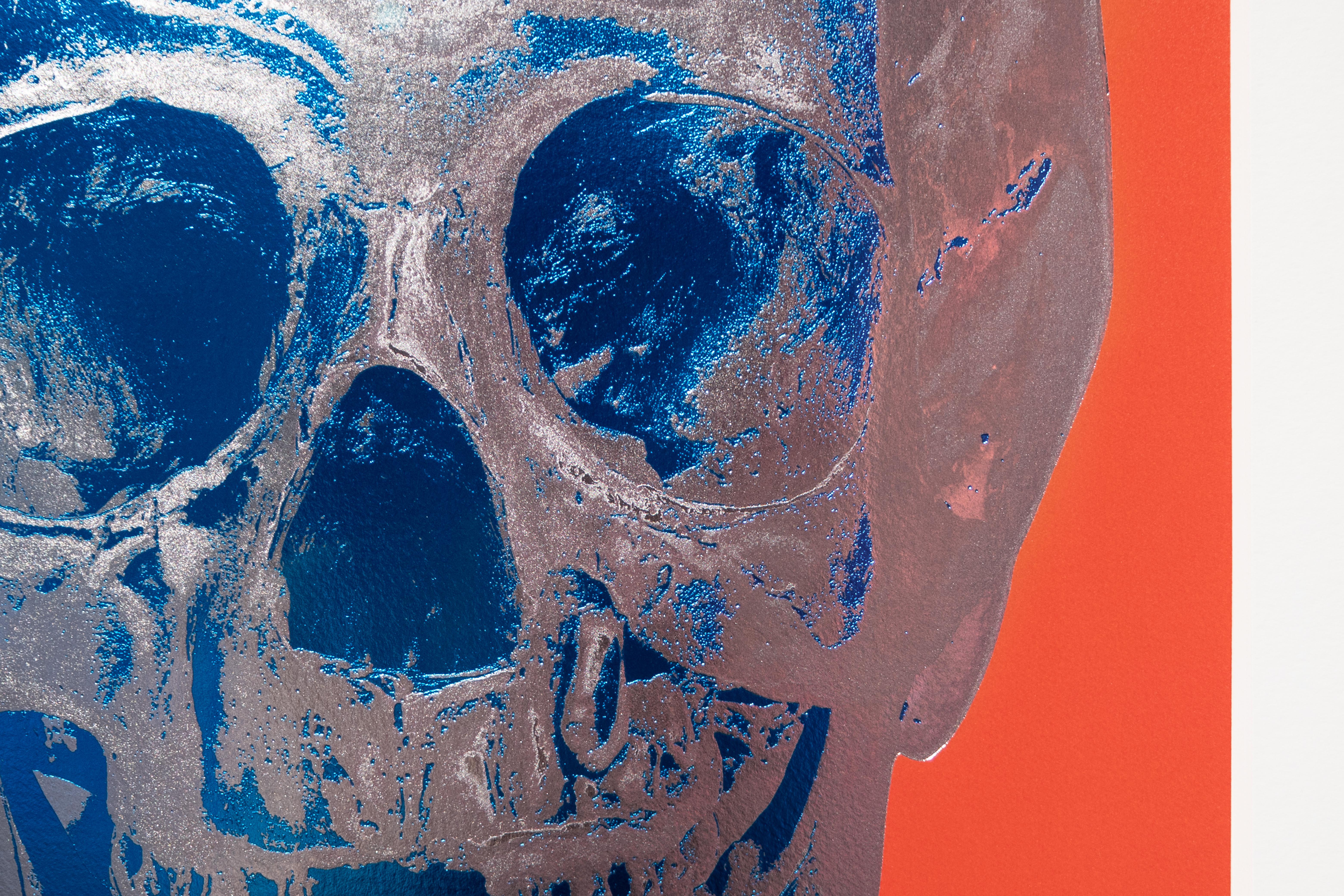 The ‘Till Death Do Us Part Skull' in vibrant red is a remarkable work by renowned contemporary artist Damien Hirst. Part of his 2012 skull series, this piece is one of only 50 editions, each signed and numbered by Hirst in pencil on the lower