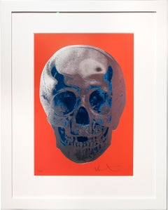 'Till Death Do Us Part Skull' (Red/Silver/Blue)