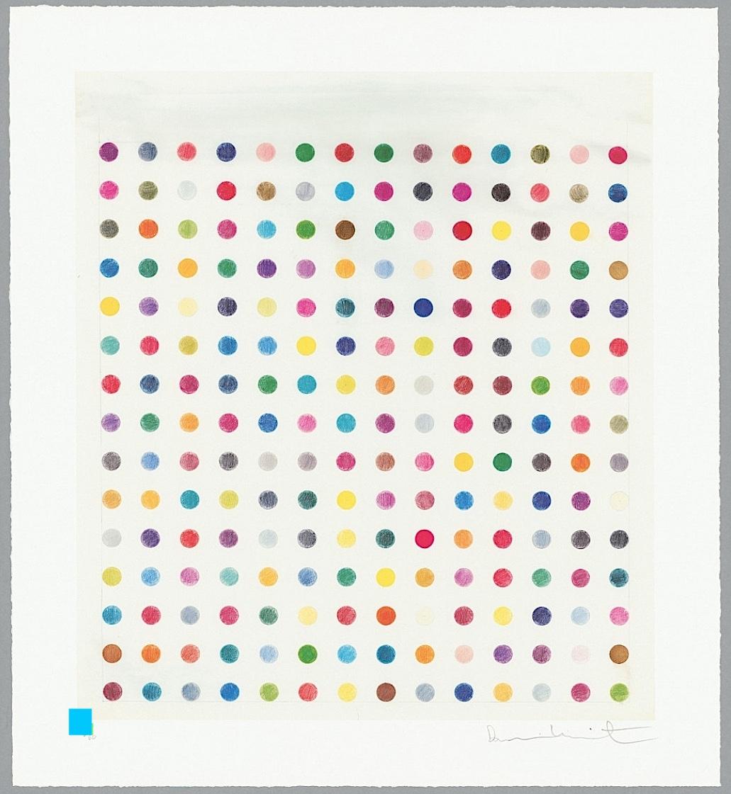 Untitled - impression ponctuelle de Damien Hirst