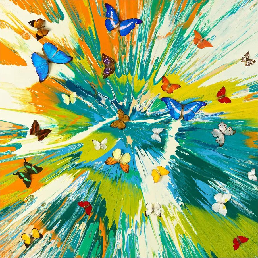 Vital Aura Print, Abstract Style, Archival Ink, 2010+, New, 88x88 CM