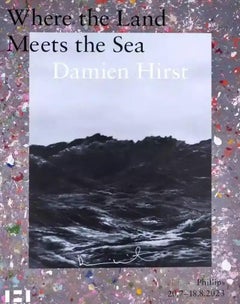 Where The Land Meets The Sea (Signed Poster - Blue) By Damien Hirst