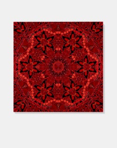 Wu Zetian by Damien Hirst, The Empresses, Red Butterflies kaleidoscope effect