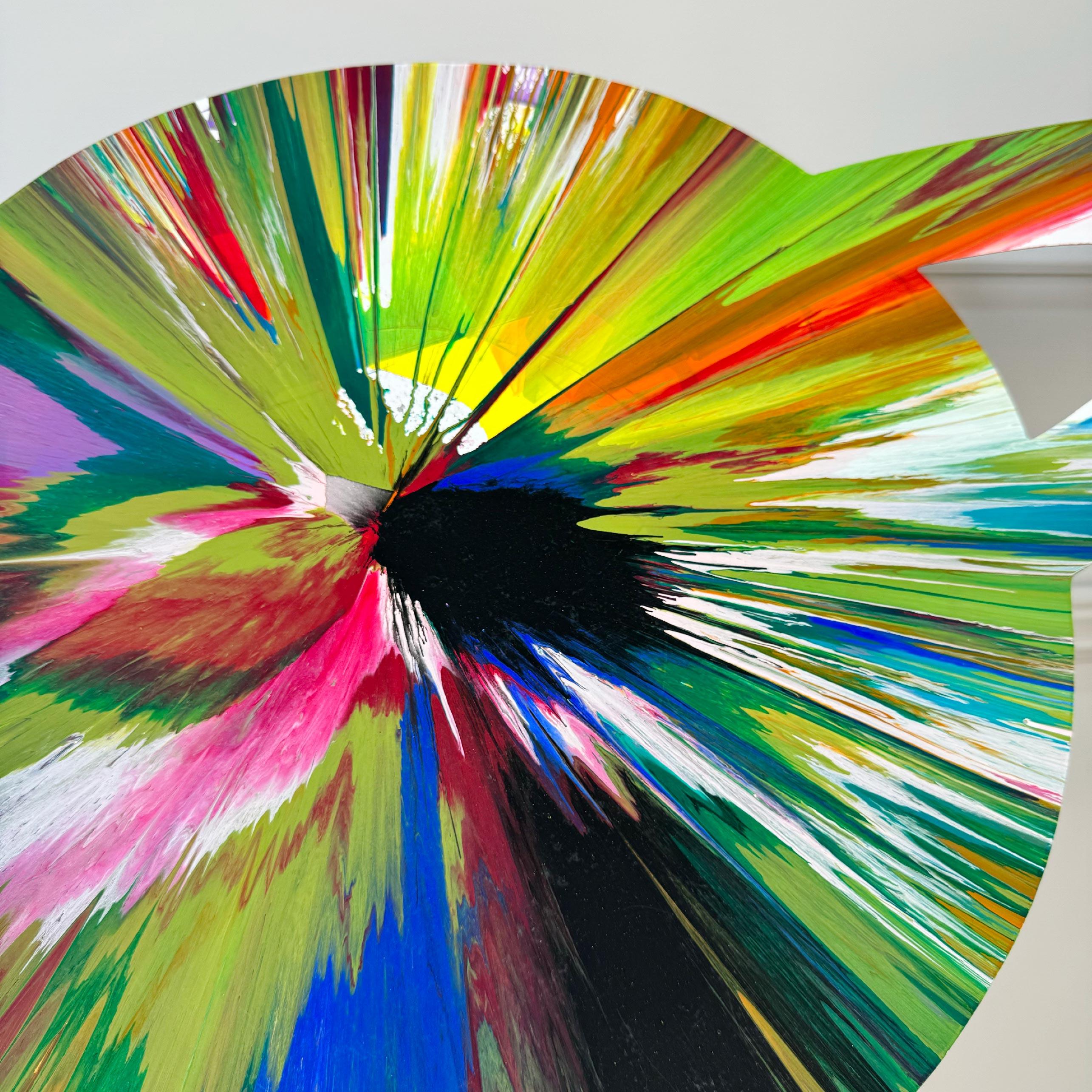 Damien Hirst Saturn Spin Painting Firmato sul retro e con il timbro cieco di Hirst in vendita 2