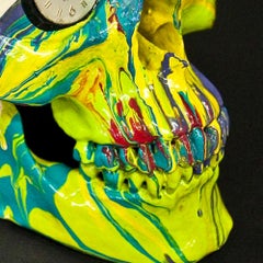 'The Hours Spin Skull' (Yellow/White/Purple/Red/ Blue)