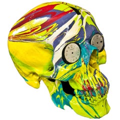 'The Hours Spin Skull' (Yellow/White/Purple/Red/ Blue)