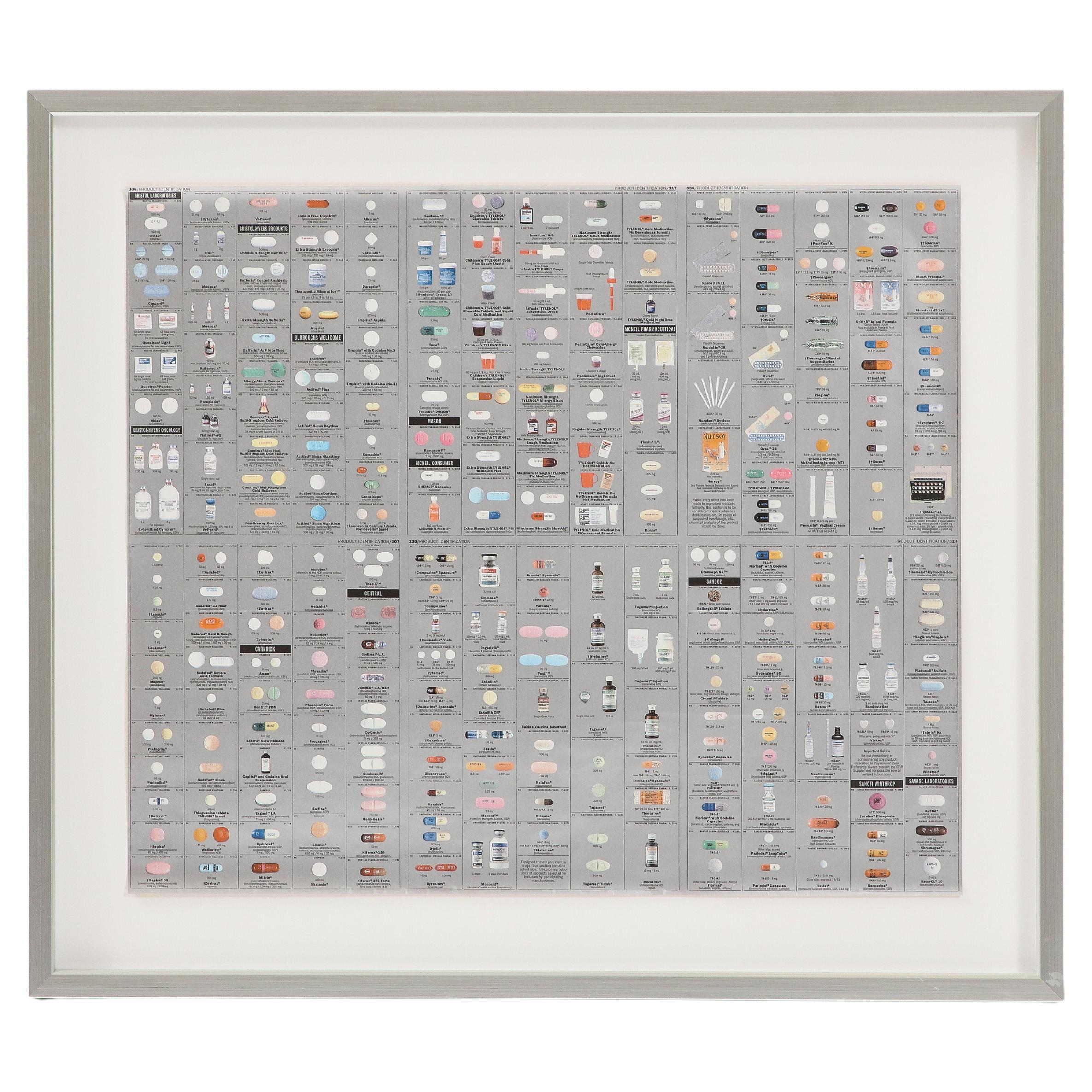 Damien Hirst Silver Metallic "Pharmacy" Fragment For Sale