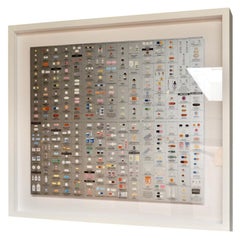 Vintage Damien Hirst Silver "Pharmacy" Wallpaper