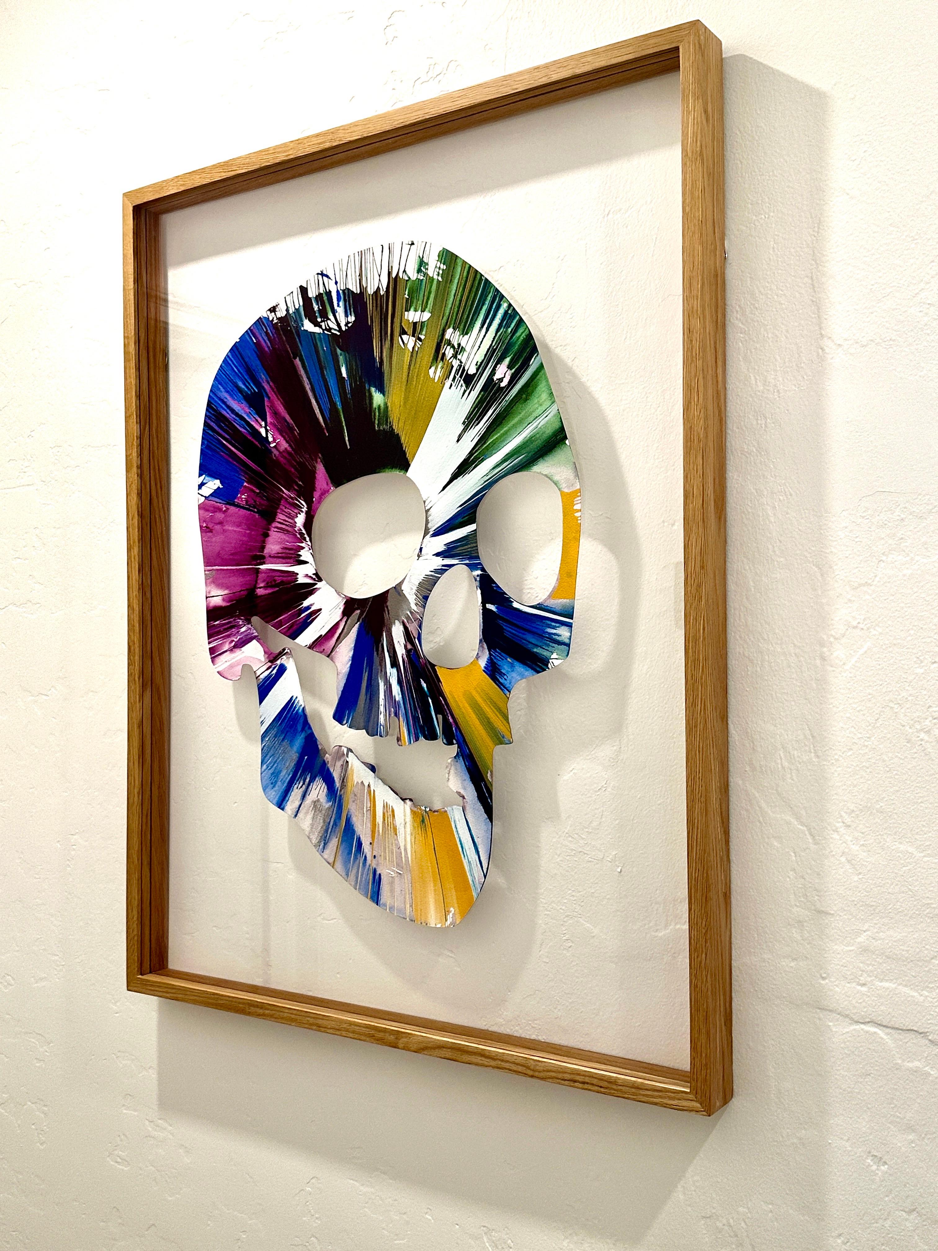 Damien Hirst Skull Spin Painting (Created at Damien Hirst Spin Workshop), 2009 For Sale 4