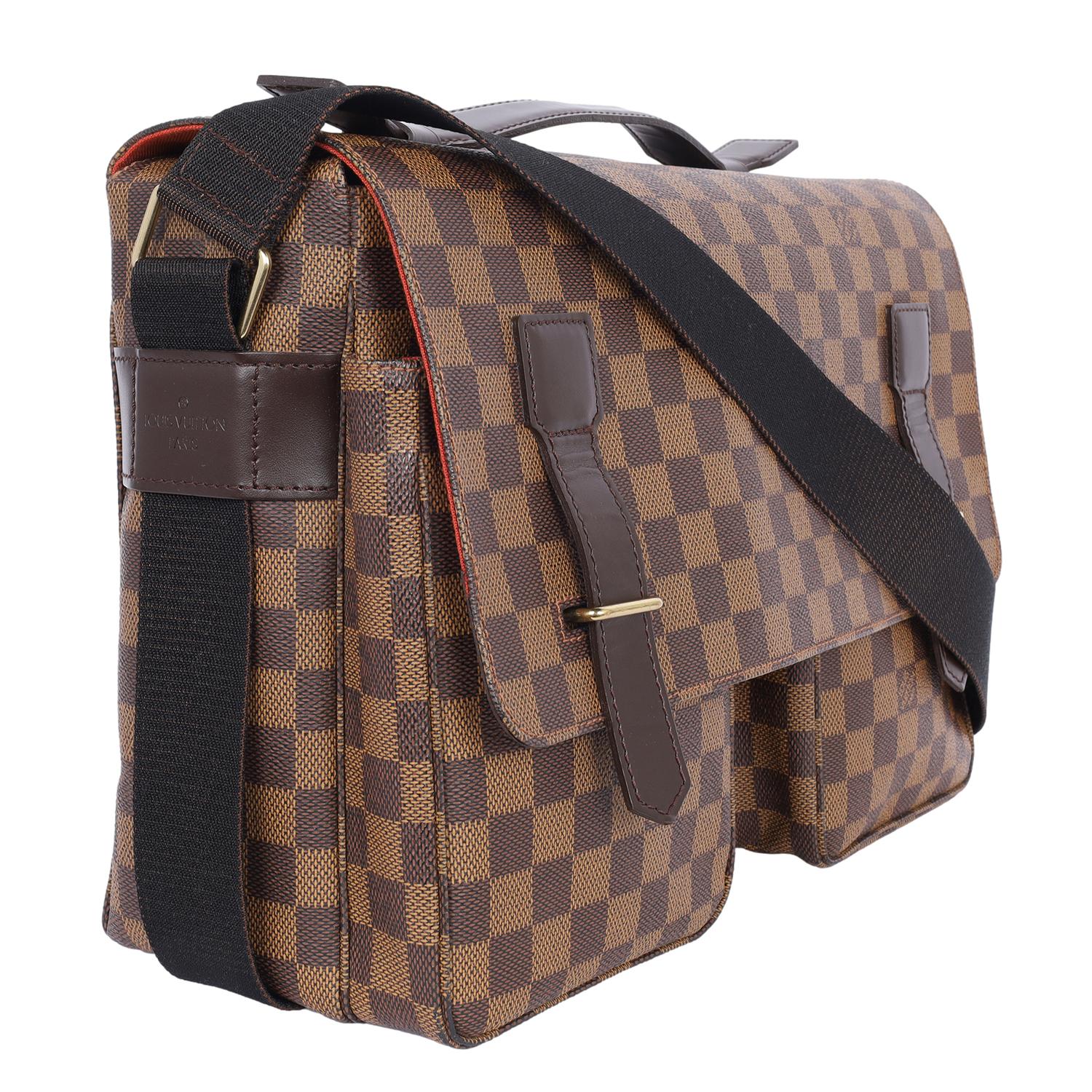 Women's or Men's Damier Ebene Broadway Messenger Bag For Sale