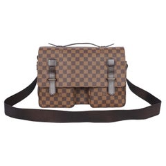 Sac messager Broadway damier ébène