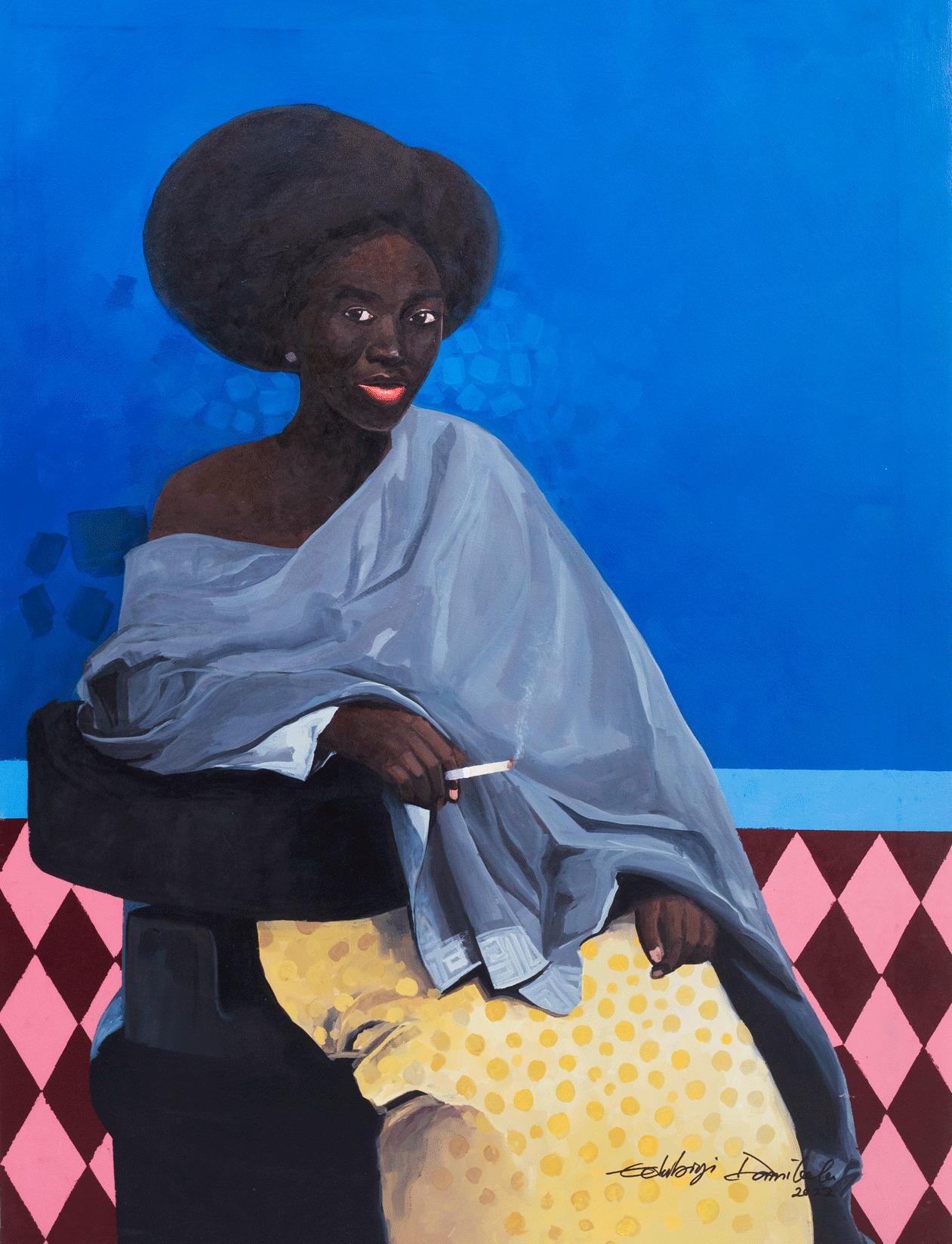 Damilola Edubiyi Portrait Painting - Ageless Bliss