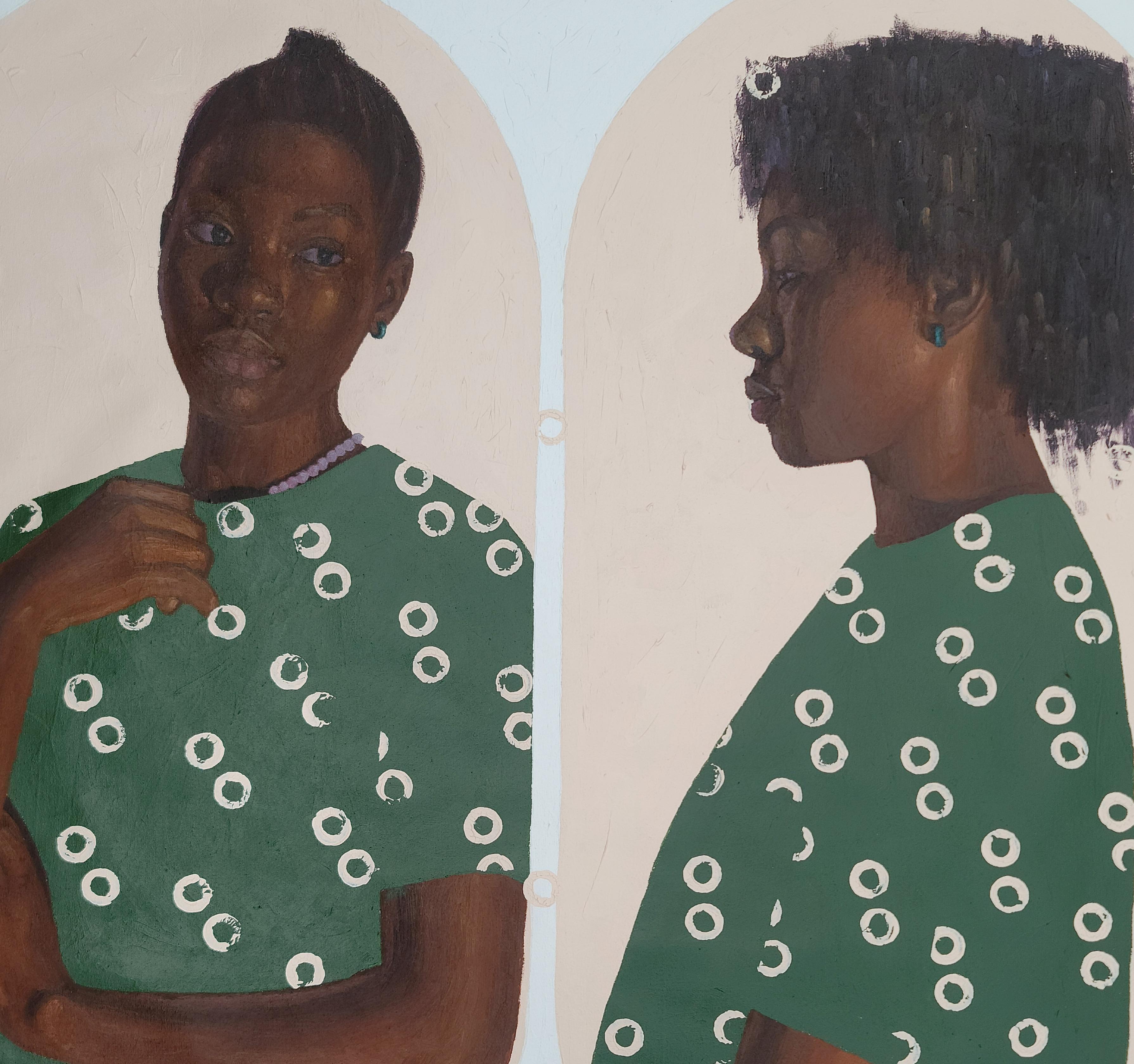 Ojú ìwé (Page) - Contemporary Painting by Damilola Ilori