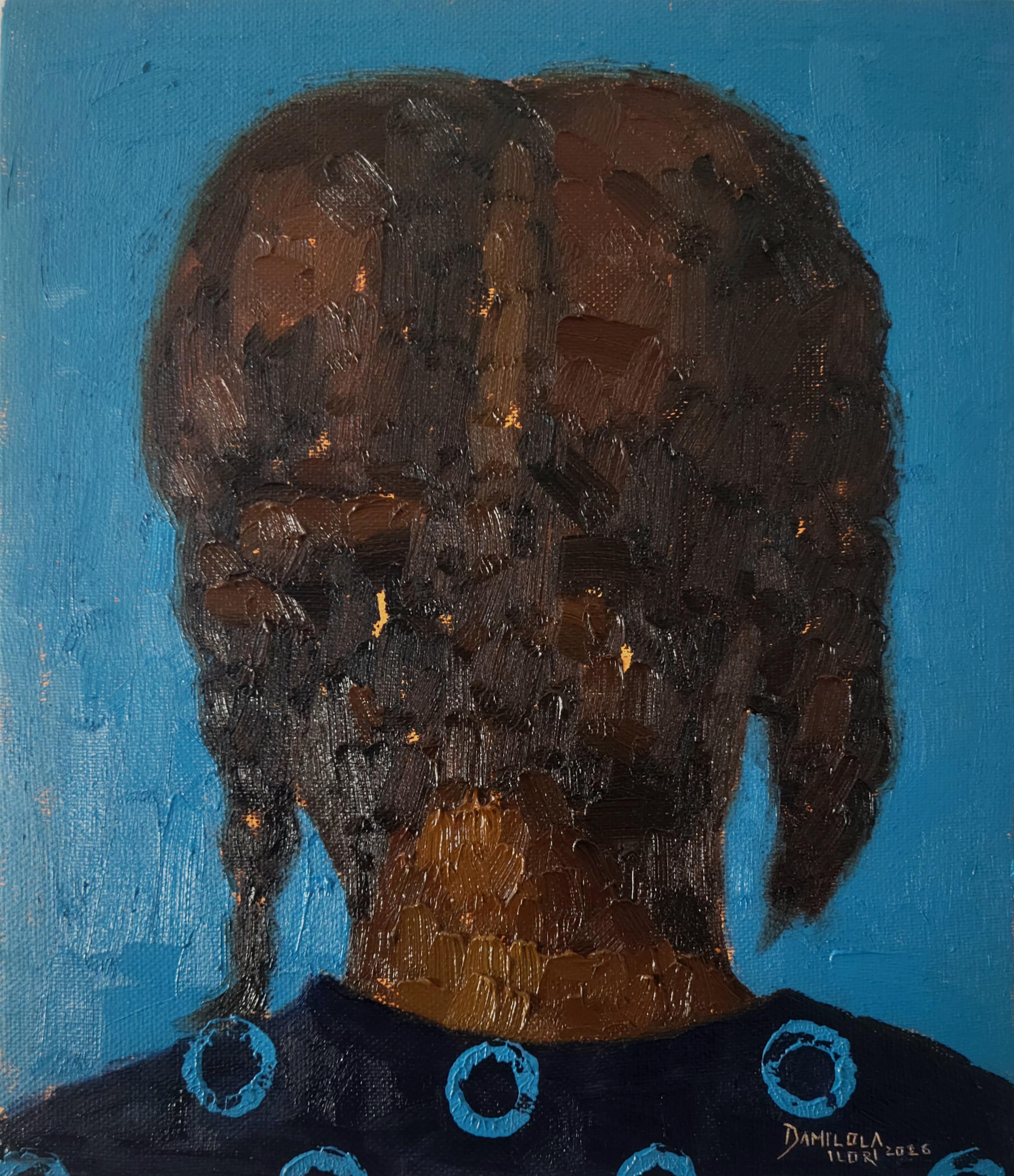 Damilola Ilori Figurative Painting - Where the Light Stays 4 - 21st Century Contemporary, Figurative Portrait, Women