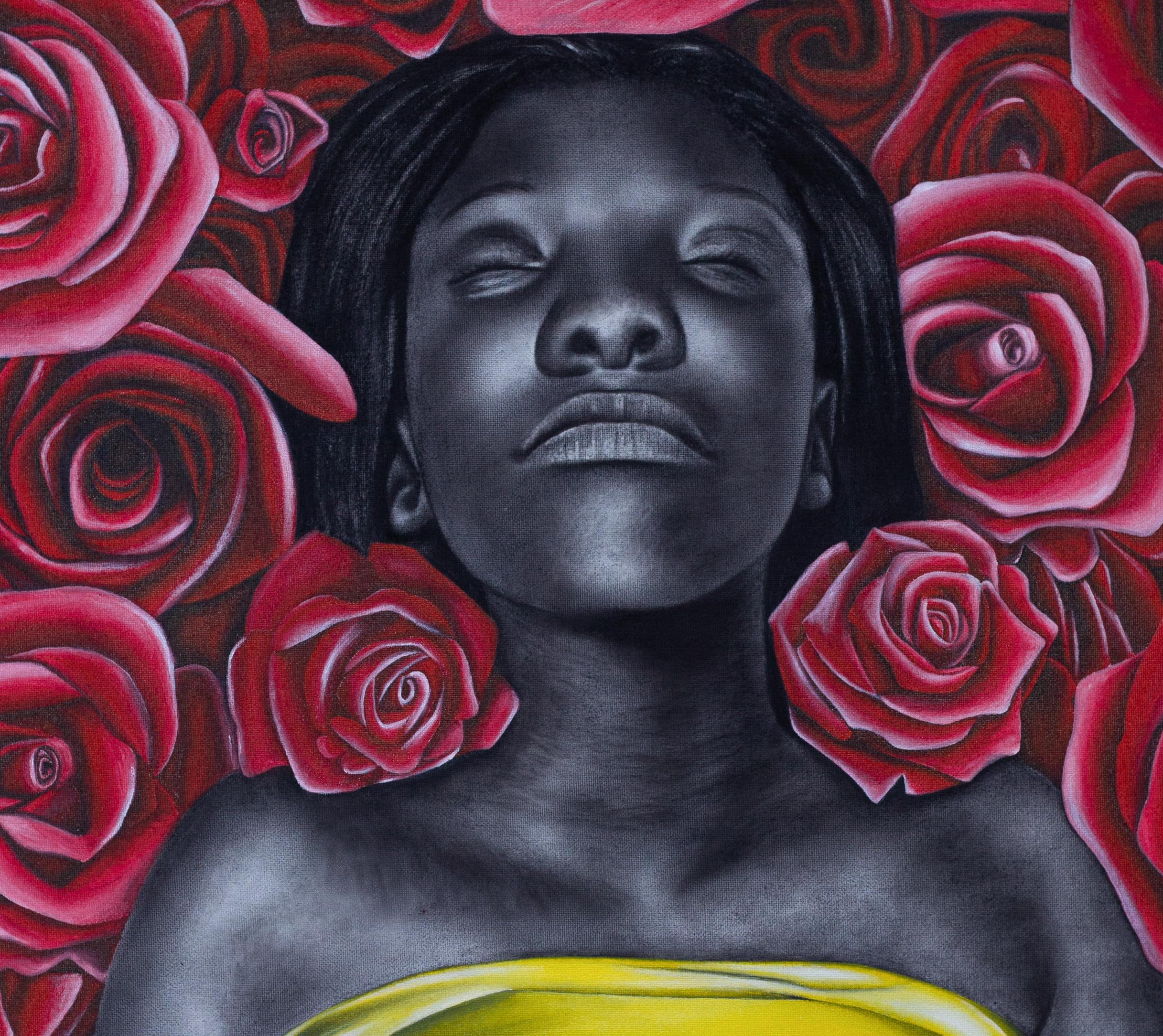 Bed of Roses is a Mixed Media painting by Damilola Olusegun. Damilola created 