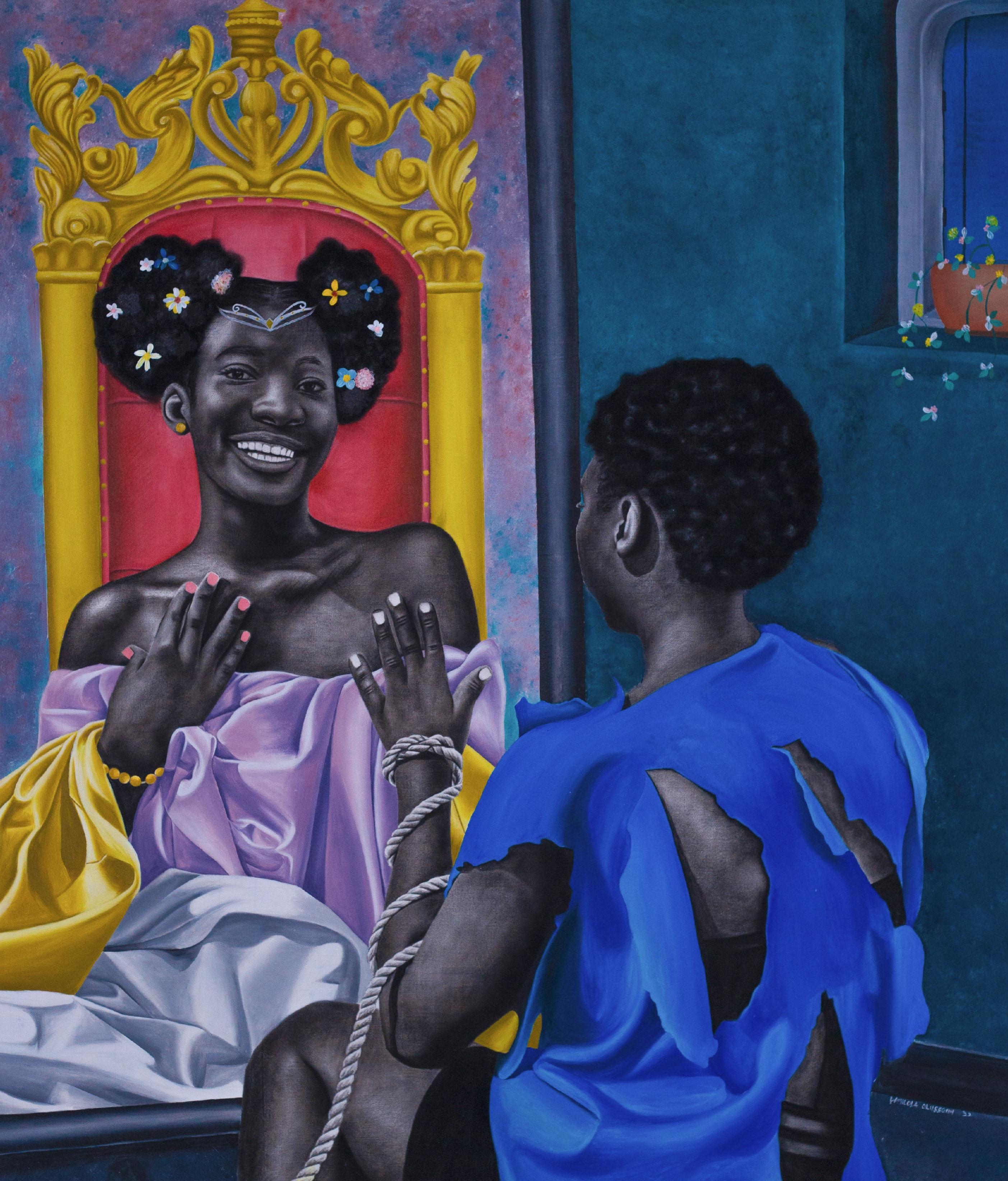 Damilola Olusegun Figurative Painting - Fairy Tale