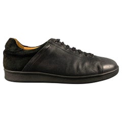 DAMIR DOMA Zapatillas de cuero negro talla 10