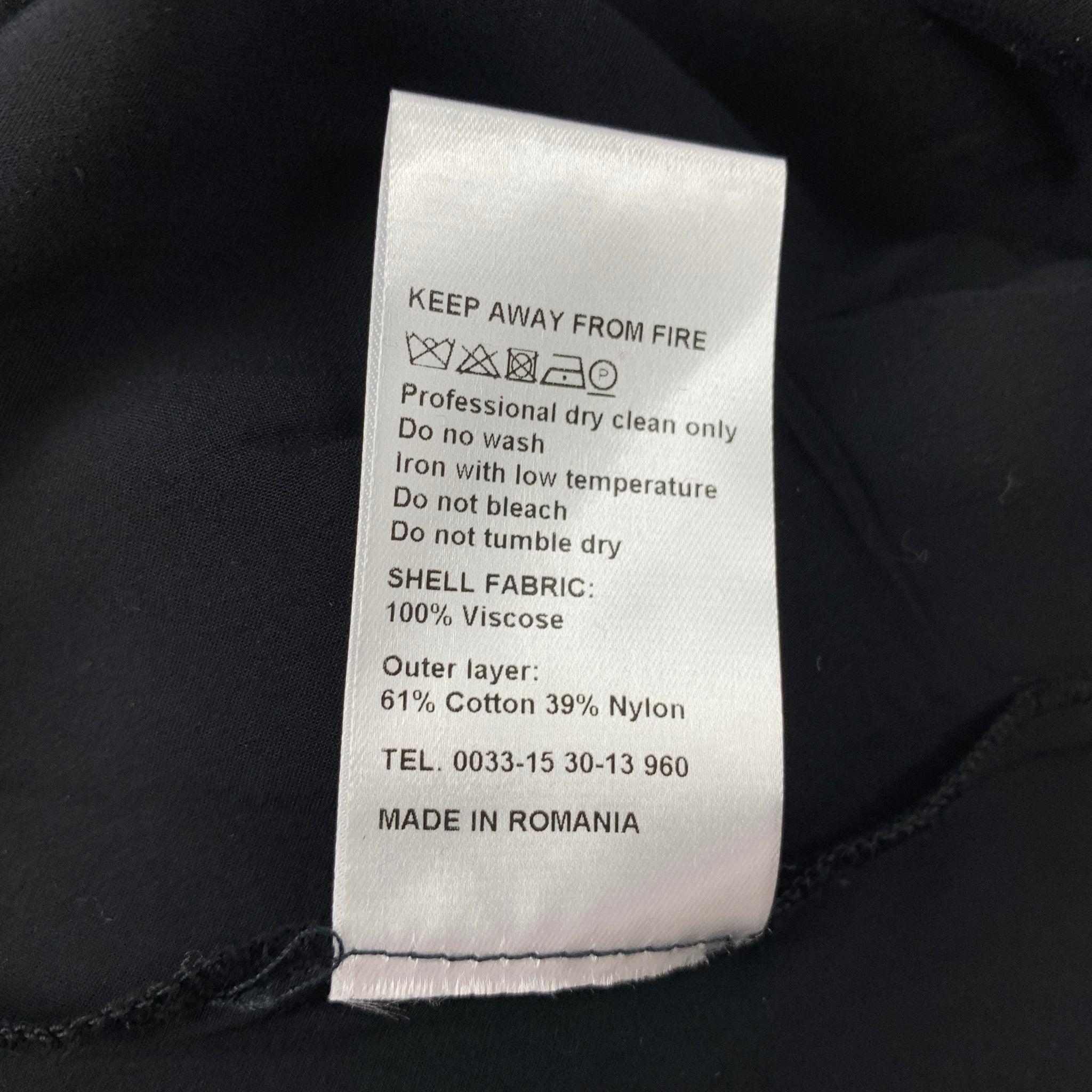 De las mujeres DAMIR DOMA Talla S Gris Negro Algodón Nylon Vestido de tirantes arrugado en venta